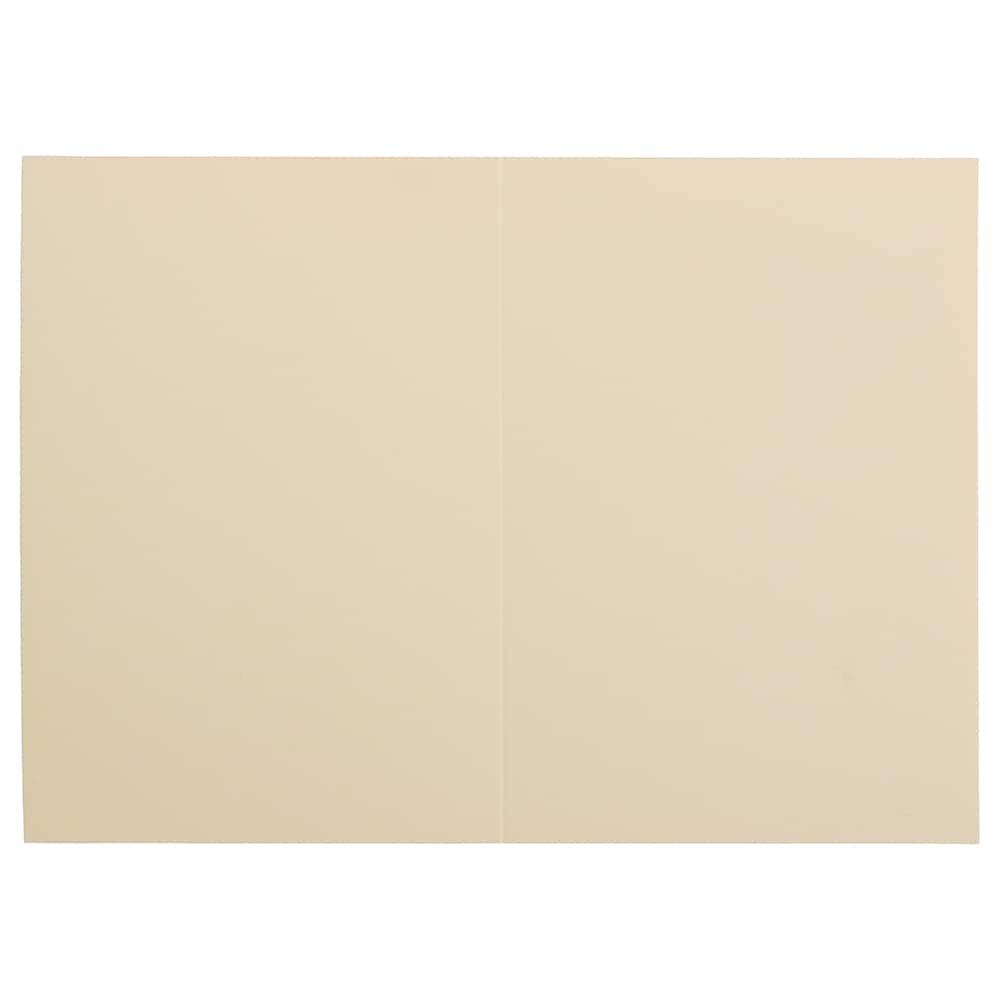 JAM Paper 3.5" x 4.875" Strathmore Ivory Wove Blank Foldover Cards
