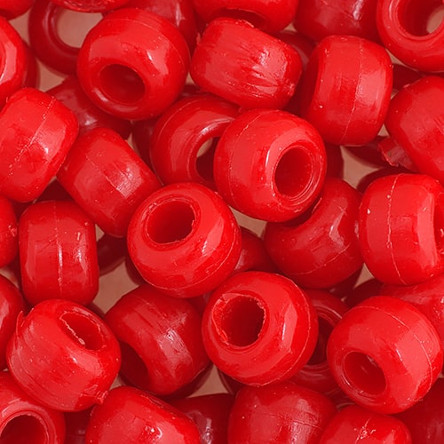 John Bead 9mm Opaque Plastic Pony Beads, 1,000ct