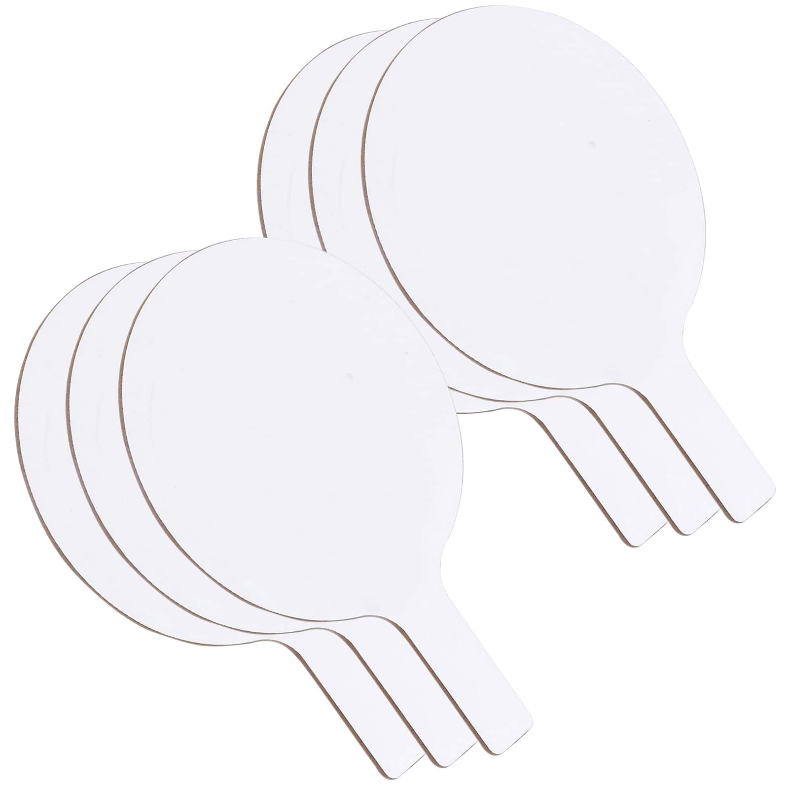 Flipside Economy Dry Erase Answer Oval Paddles, 6ct.