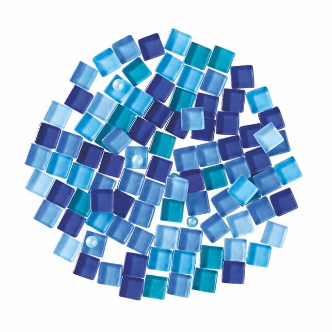 7" Blue Tile Tray Mosaic Kit by Make Market®