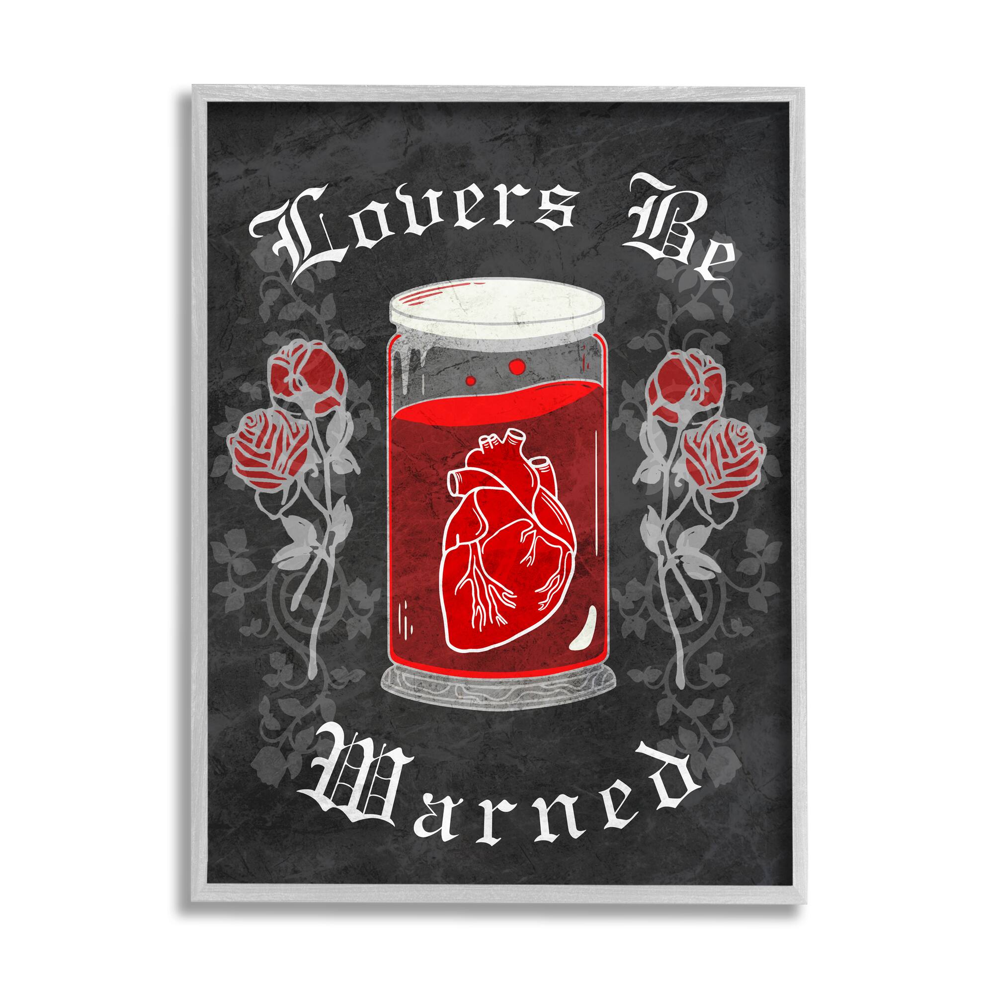 Stupell Industries Spooky Heart In Jar Framed Giclee Art