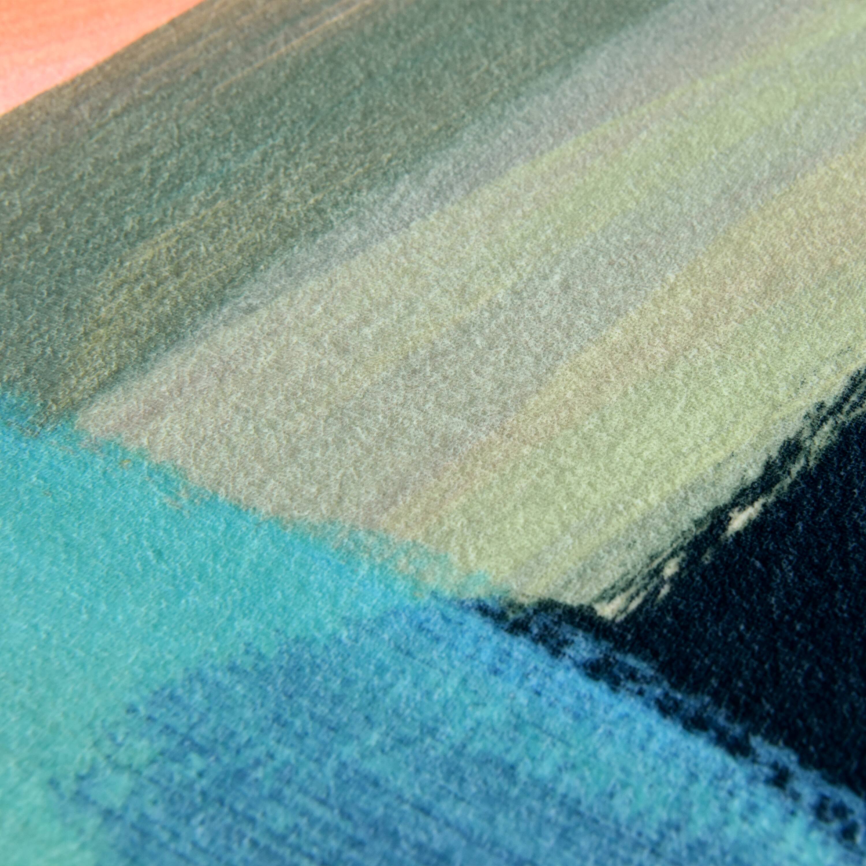 Empire Art Direct 5ft. x 7.5ft. The Script II B Tapis D'Art Washable Abstract Area Rug