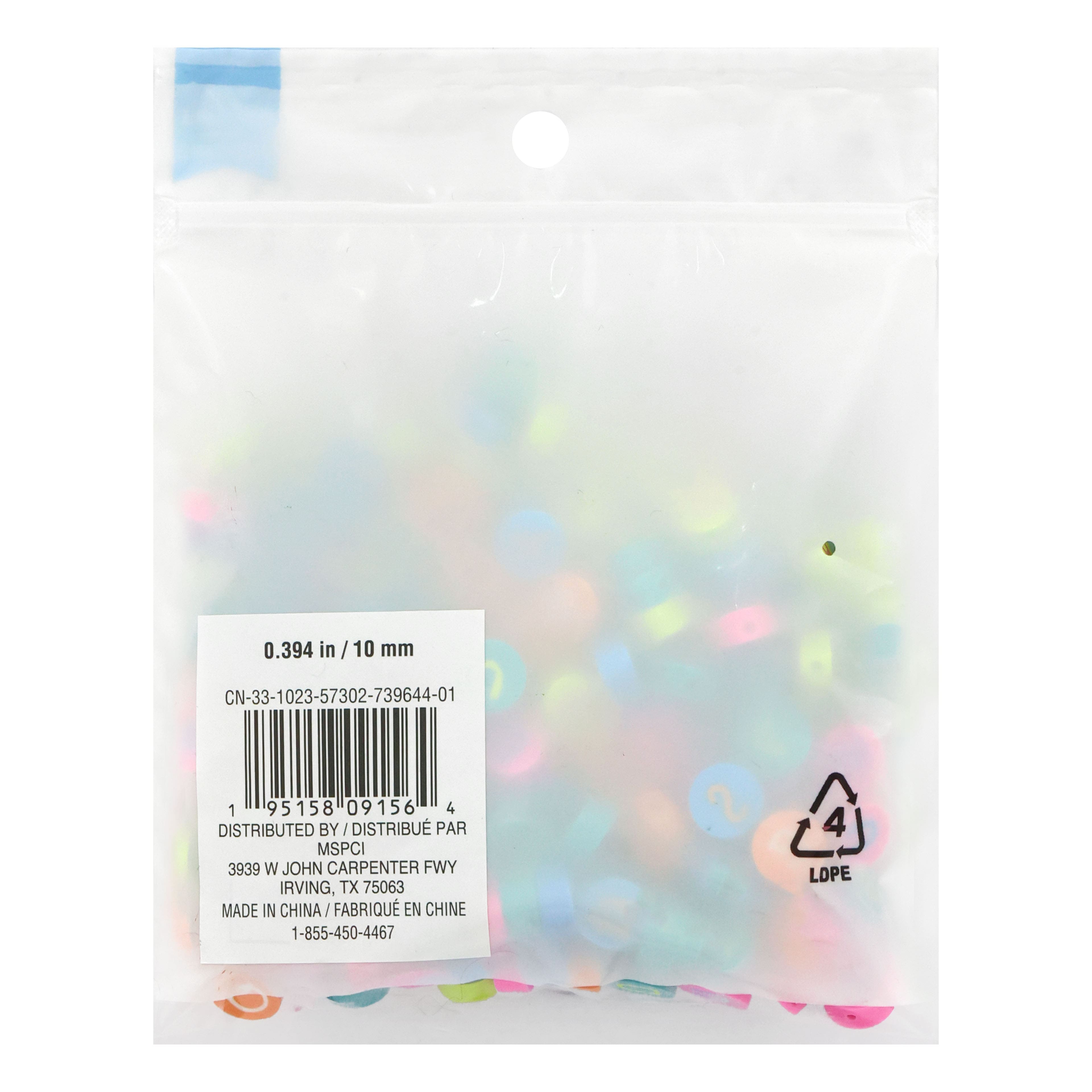12 Packs: 200 ct. (2,,400 total) Mixed Neon Clay Alphabet Beads by Creatology™