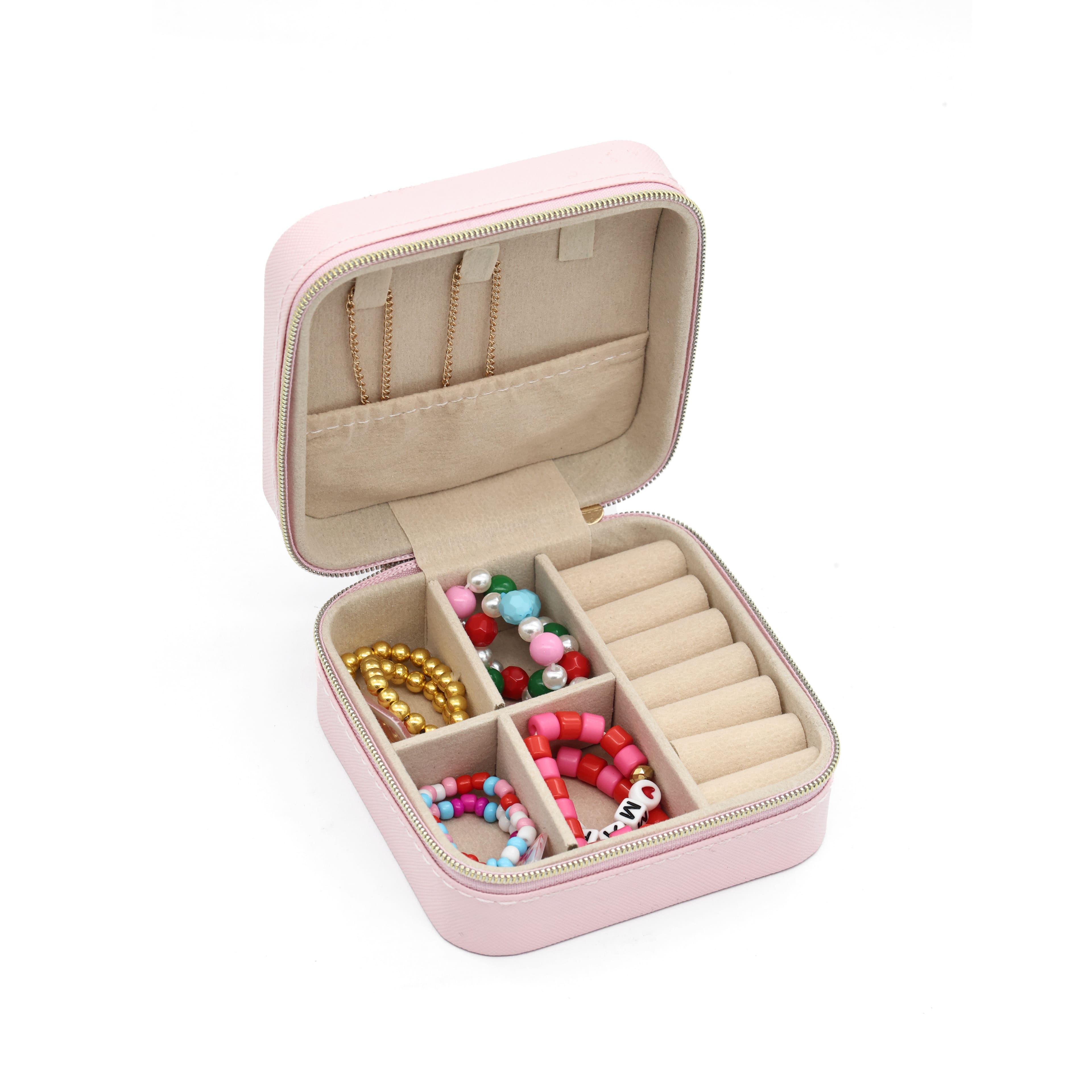 4" Pink Mahjong Jewelry Box by Fab Finds