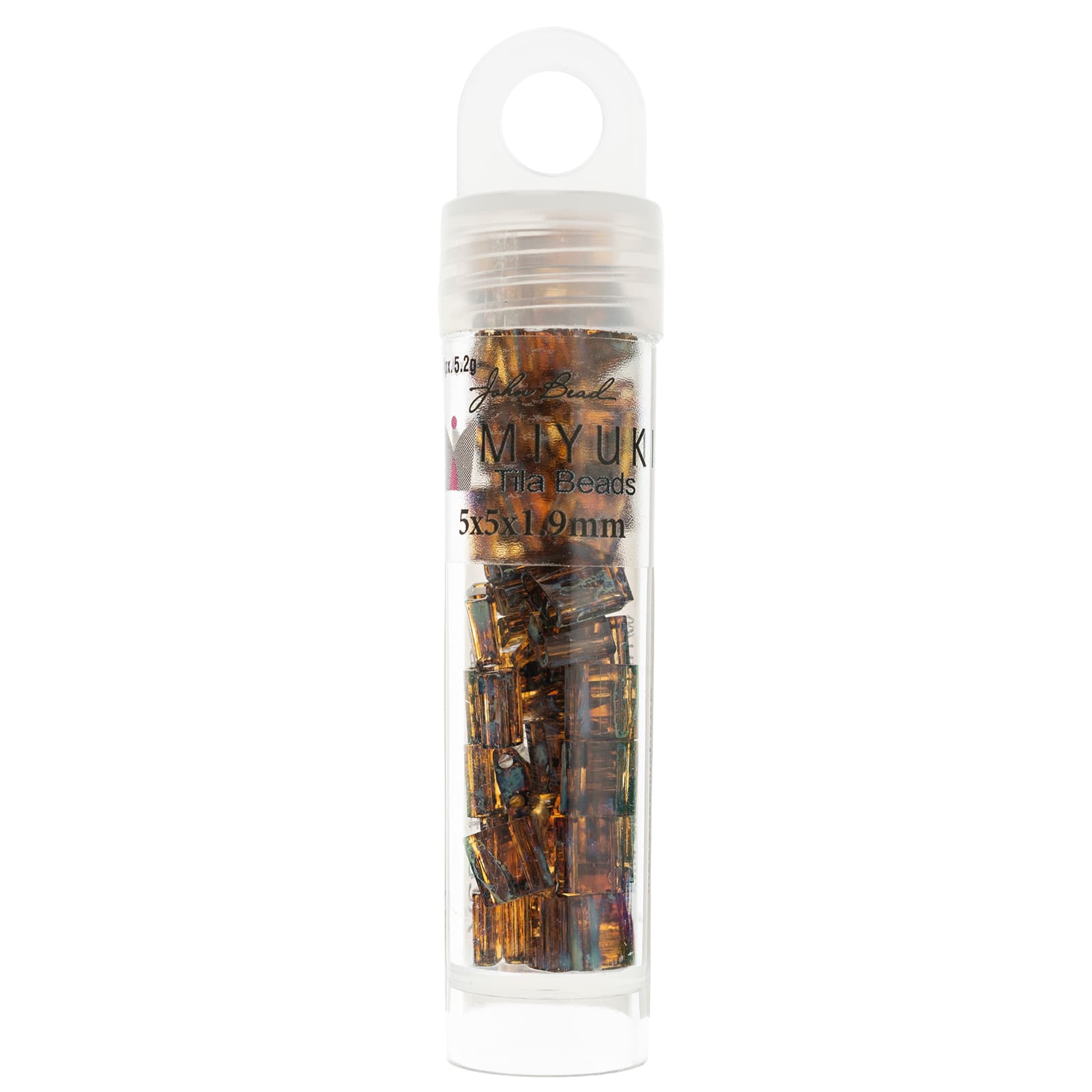 Miyuki® TILA® 5mm Transparent Glass Beads Vials, 3ct.