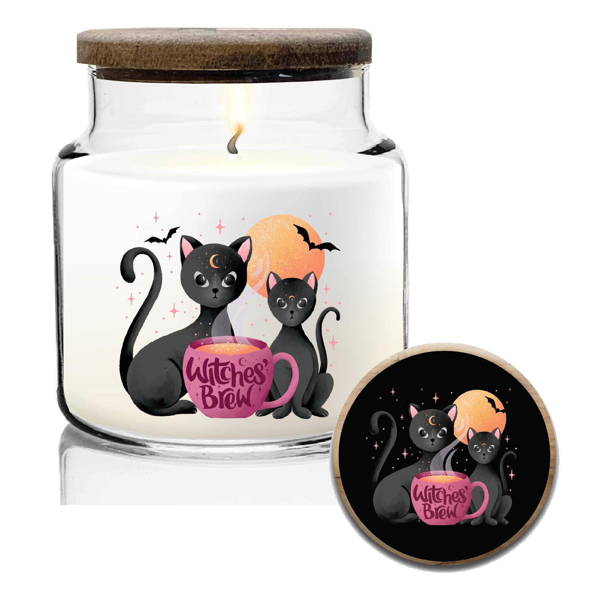 Courtside Market® 14 oz. Blackberry & Vanilla Bean Witches Brew Soy Wax Candle with Wooden Lid