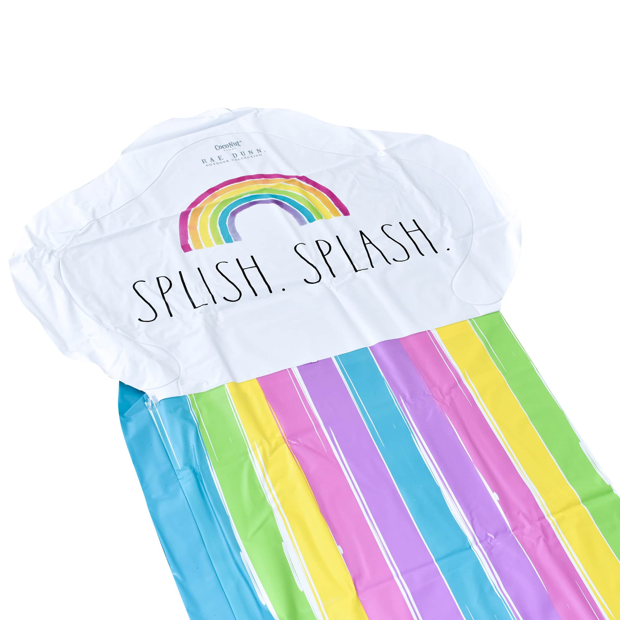 Rae Dunn 16ft. Splish Splash Rainbow Slide & Ride with Sprinkler