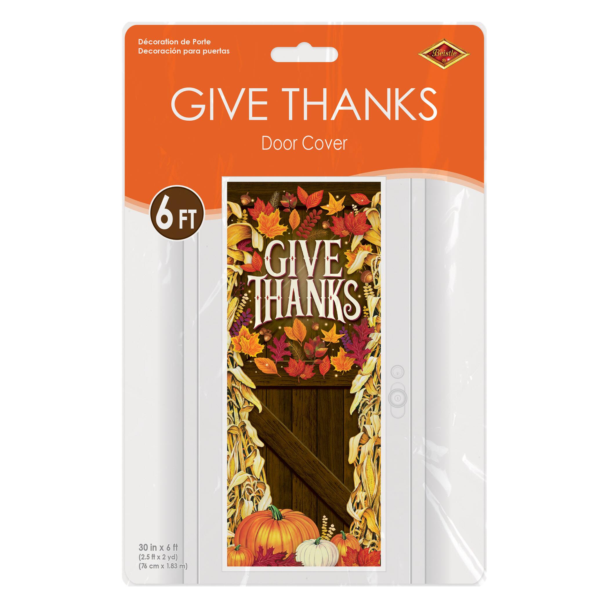 Beistle 6ft. Give Thanks Door Covers, 2ct.
