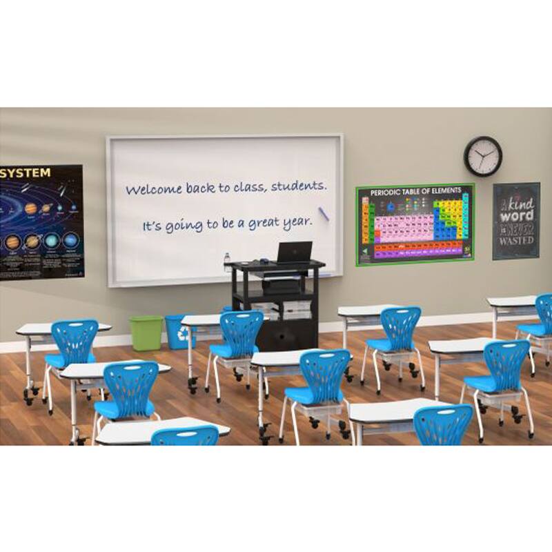 Luxor Adjustable Trapezoid Student Desk with Drawer