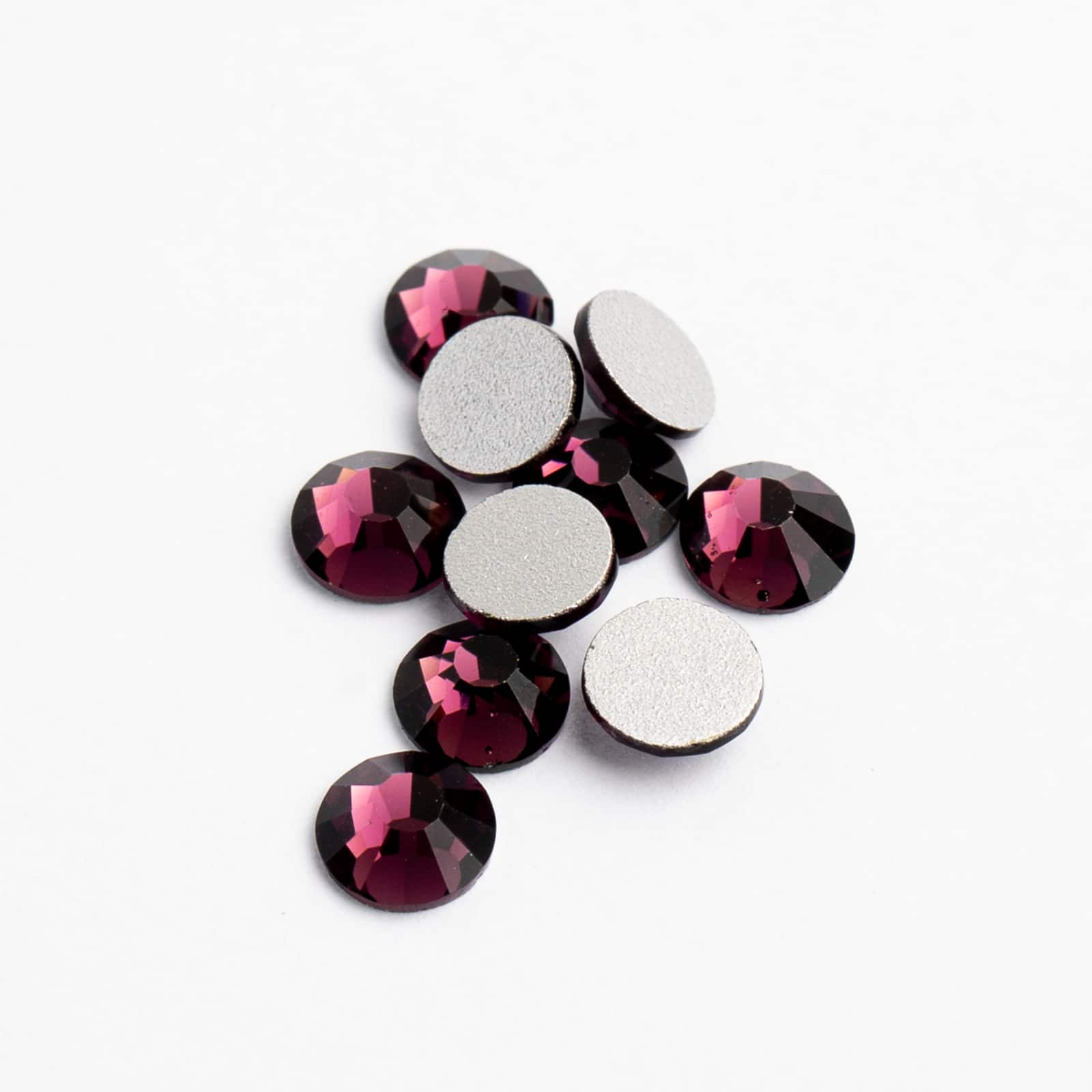 Crystal Lane DIY SS6 Round Glass Flatback Rhinestones, 1,440ct.