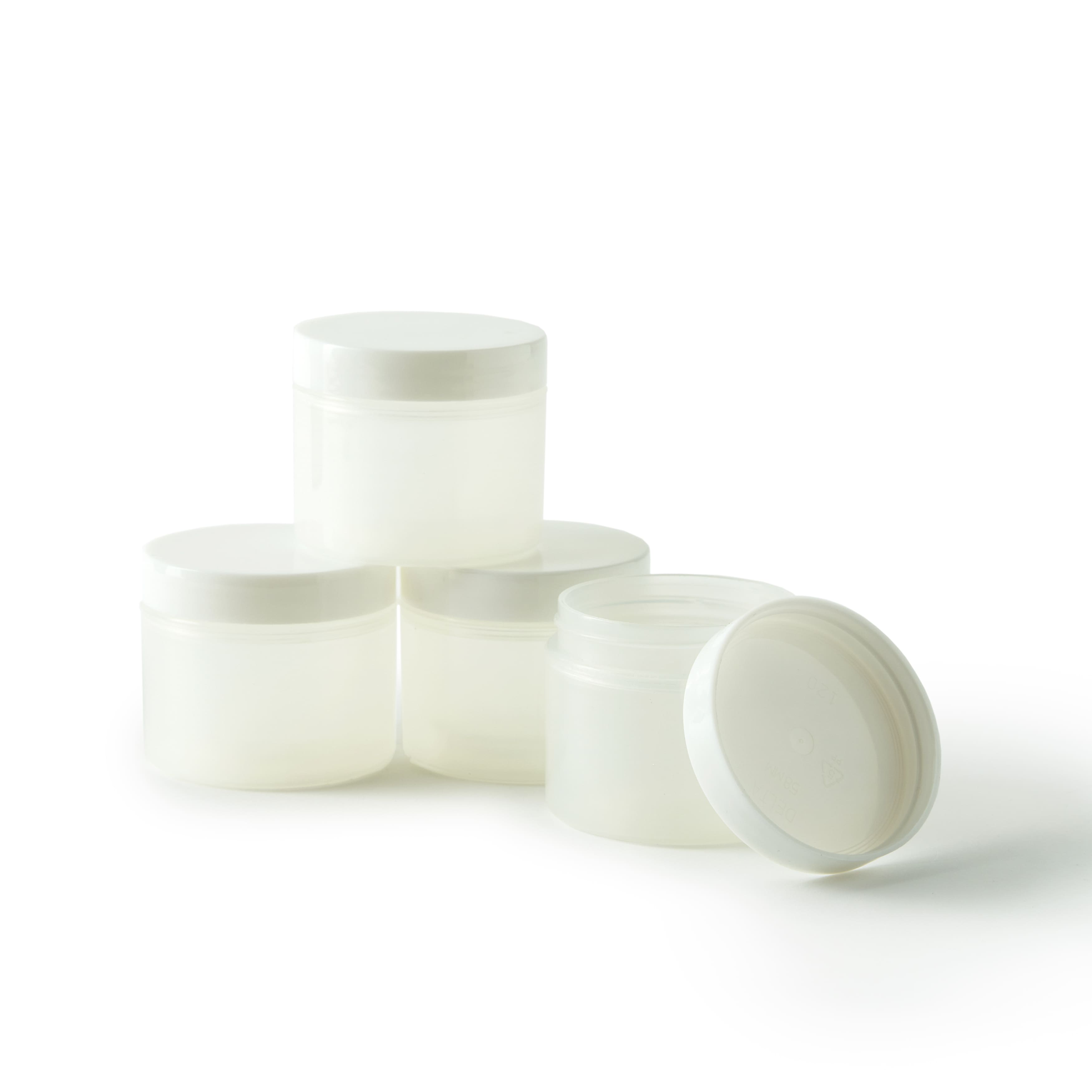 12 Packs: 4 ct. (48 total) Small Double Wall Plastic Jars by Artist's Loft™
