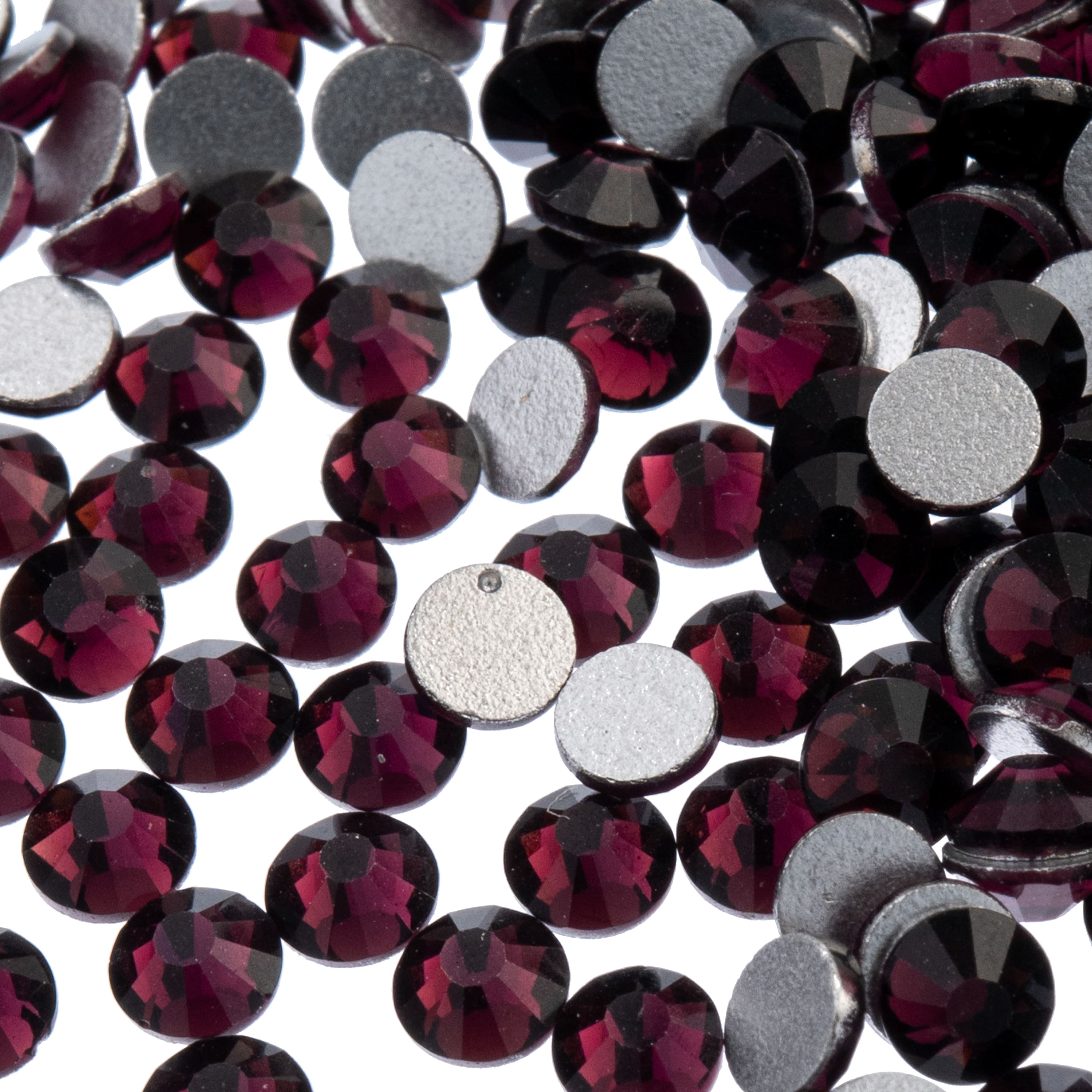 John Bead Crystal Lane SS30 Glass Round Flatback Rhinestones, 72ct.