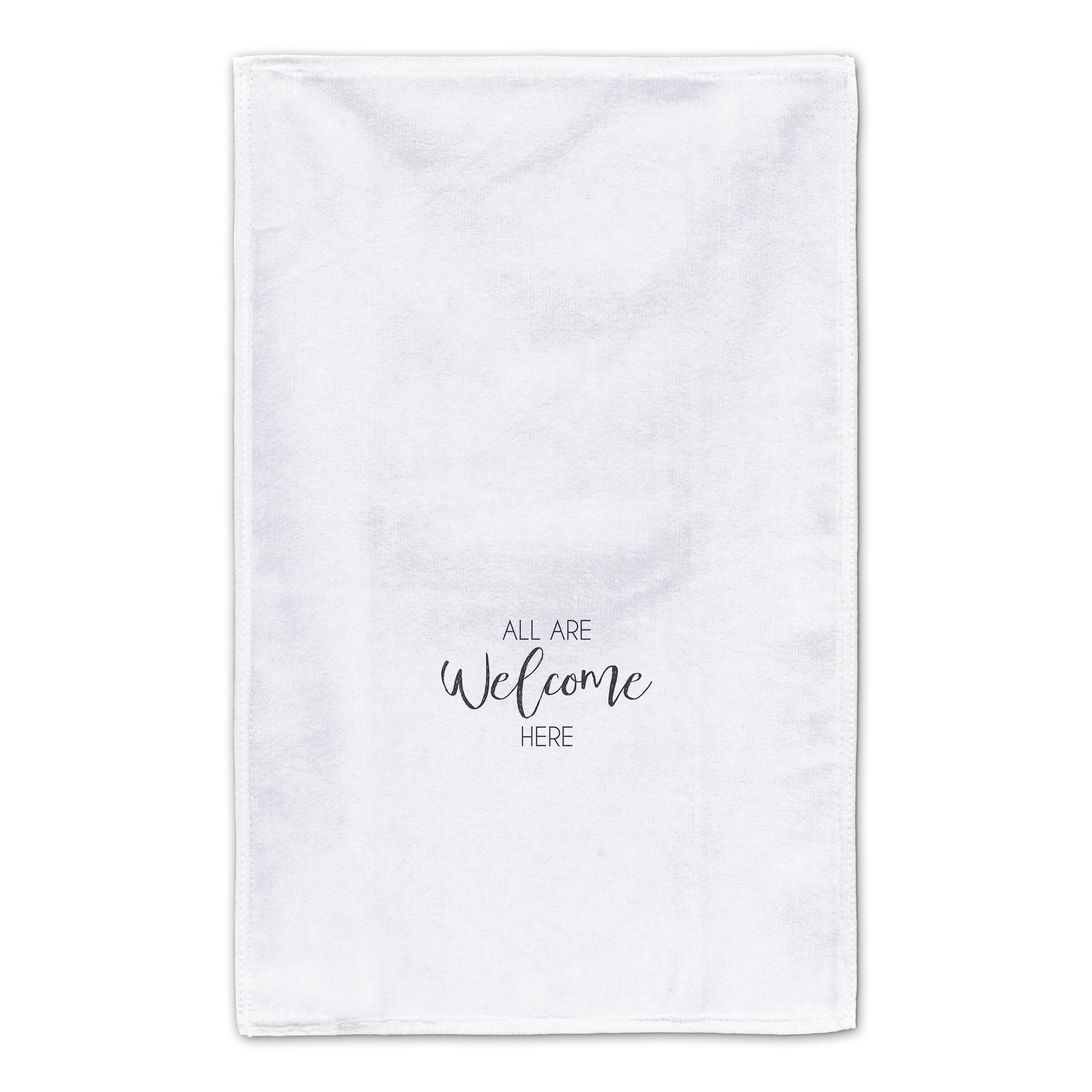 All Are Welcome 16" x 25" Tea Towel Set of 2