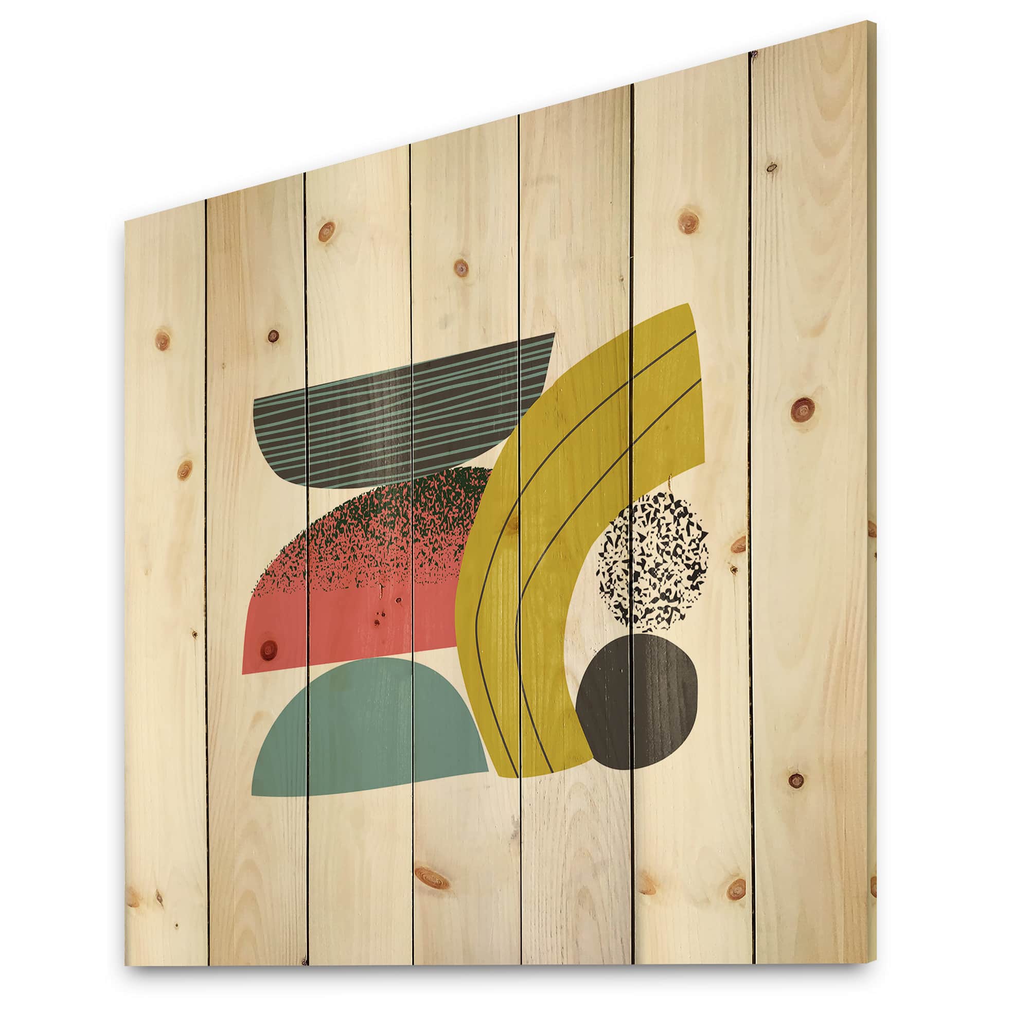 Designart - Colorful Geometric Abstract Art Collage II