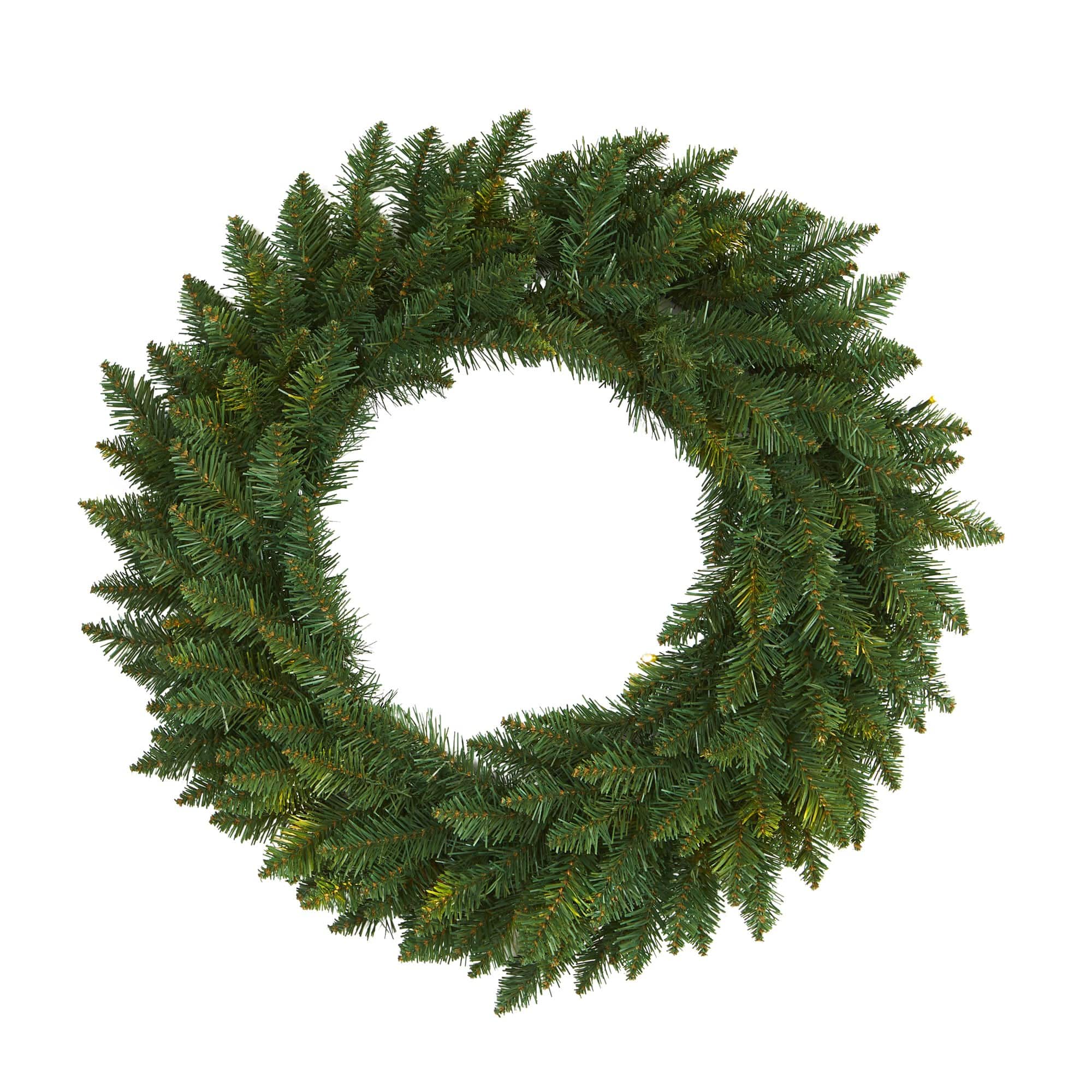 Nearly Natural 24" Artificial Green Pine Christmas Wreath