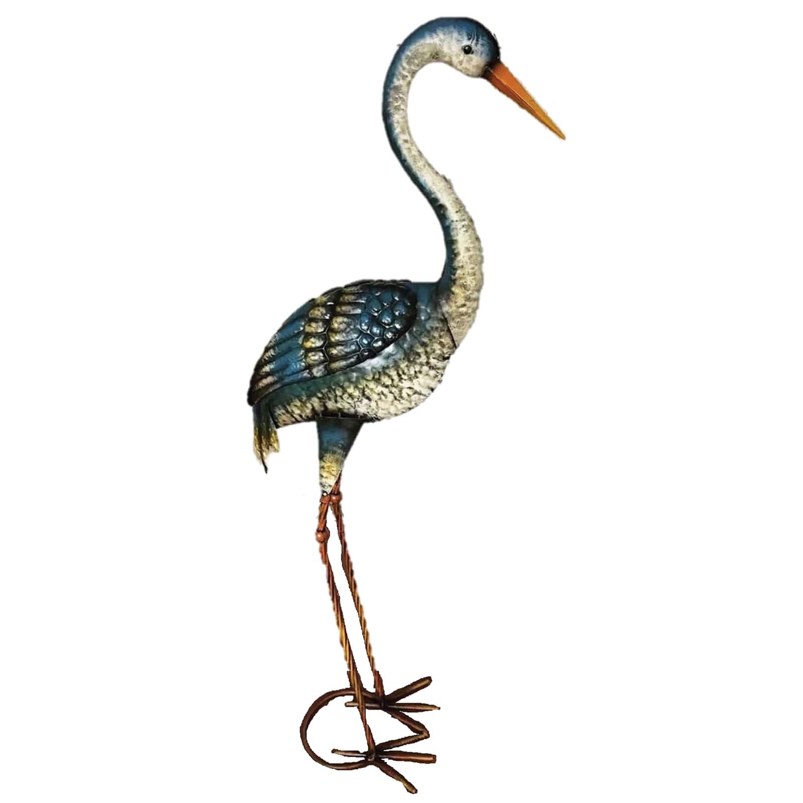 Santa's Workshop 43" Iron Blue Heron