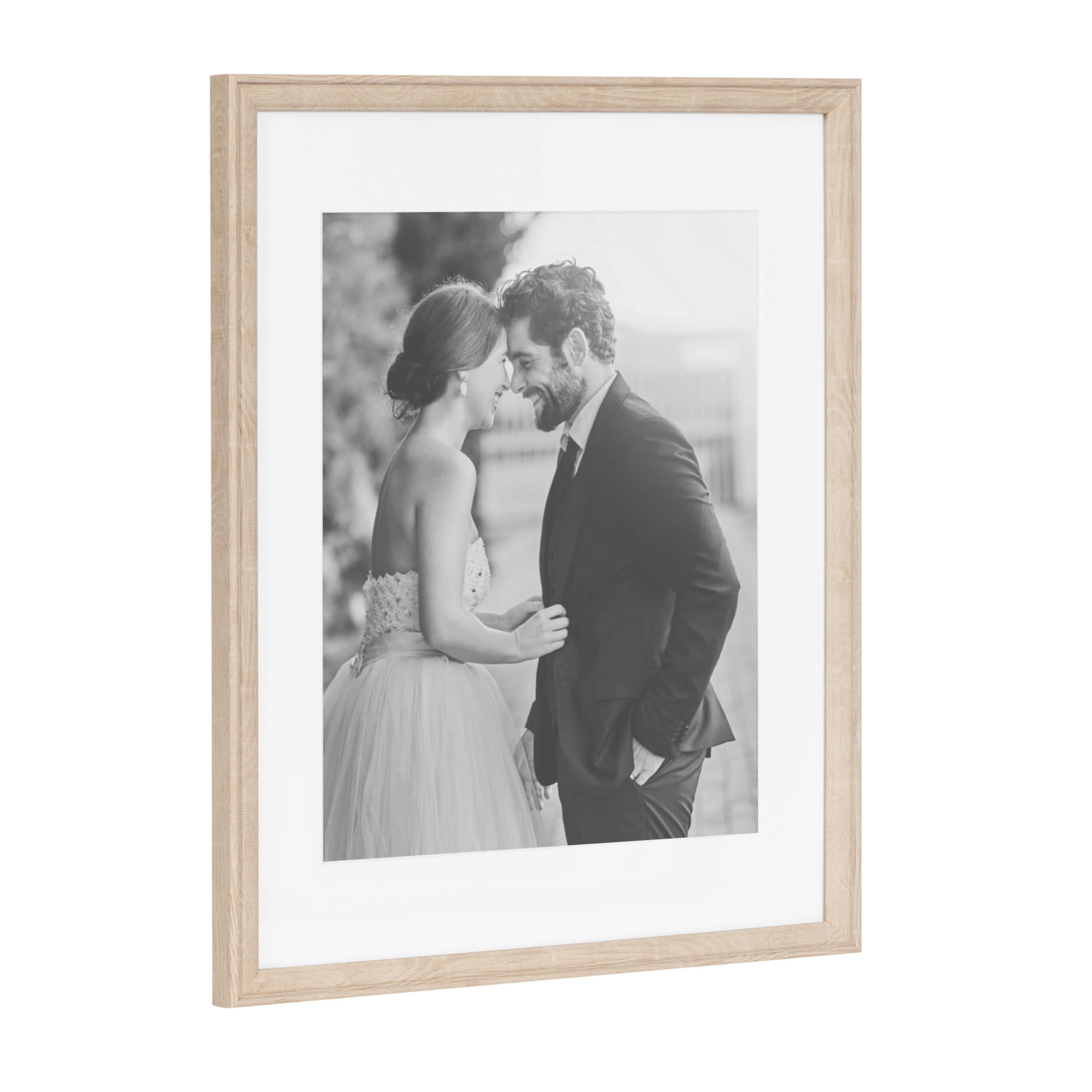 Kate and Laurel 14" x 18" Adlynn Photo Frame with 11" x 14" Mat