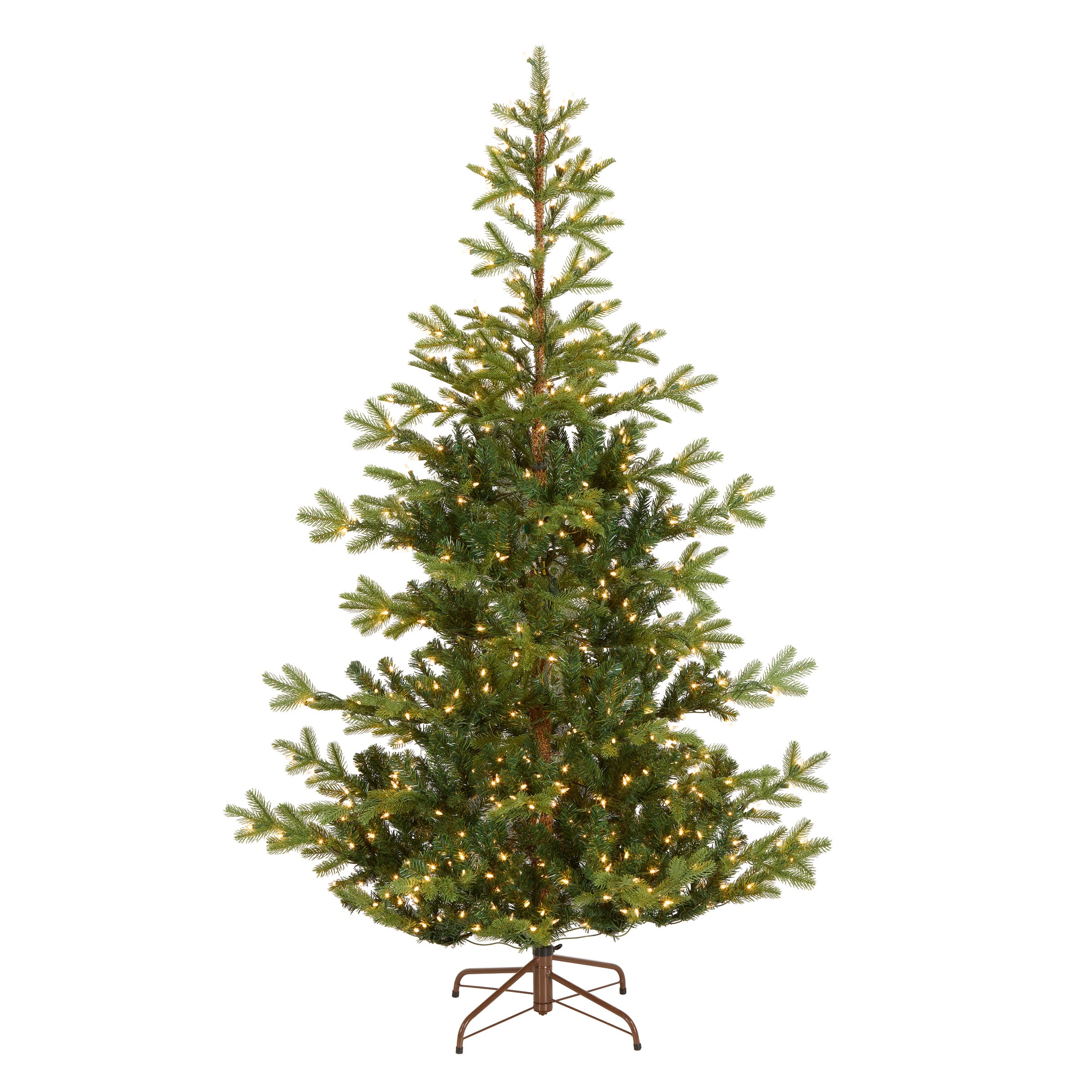 6.5ft. Pre-Lit Feel-Real® Norwegian Spruce Artificial Christmas Tree, Clear Lights