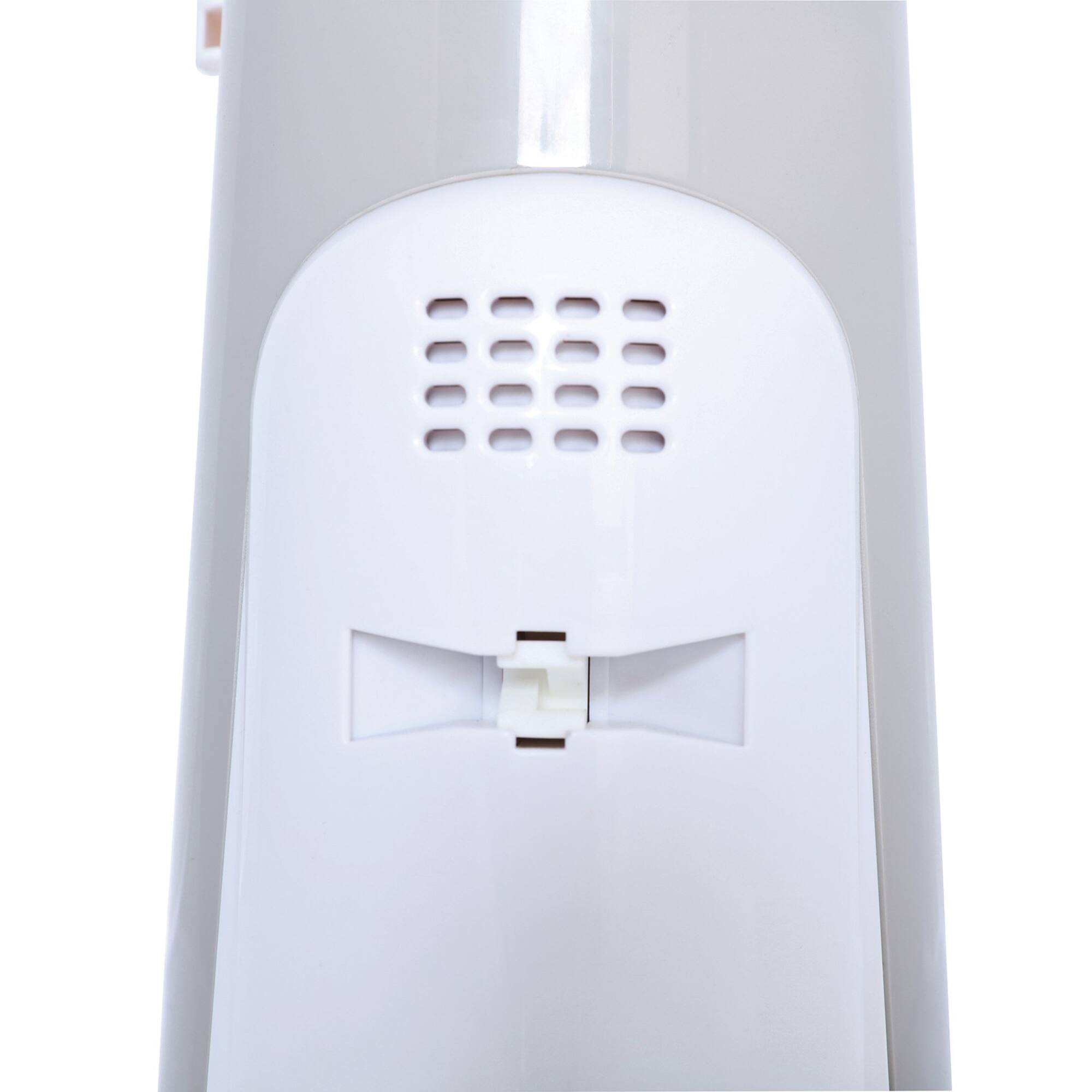 Brentwood White Tall Electric Can Opener with Knife Sharpener & Bottle Opener