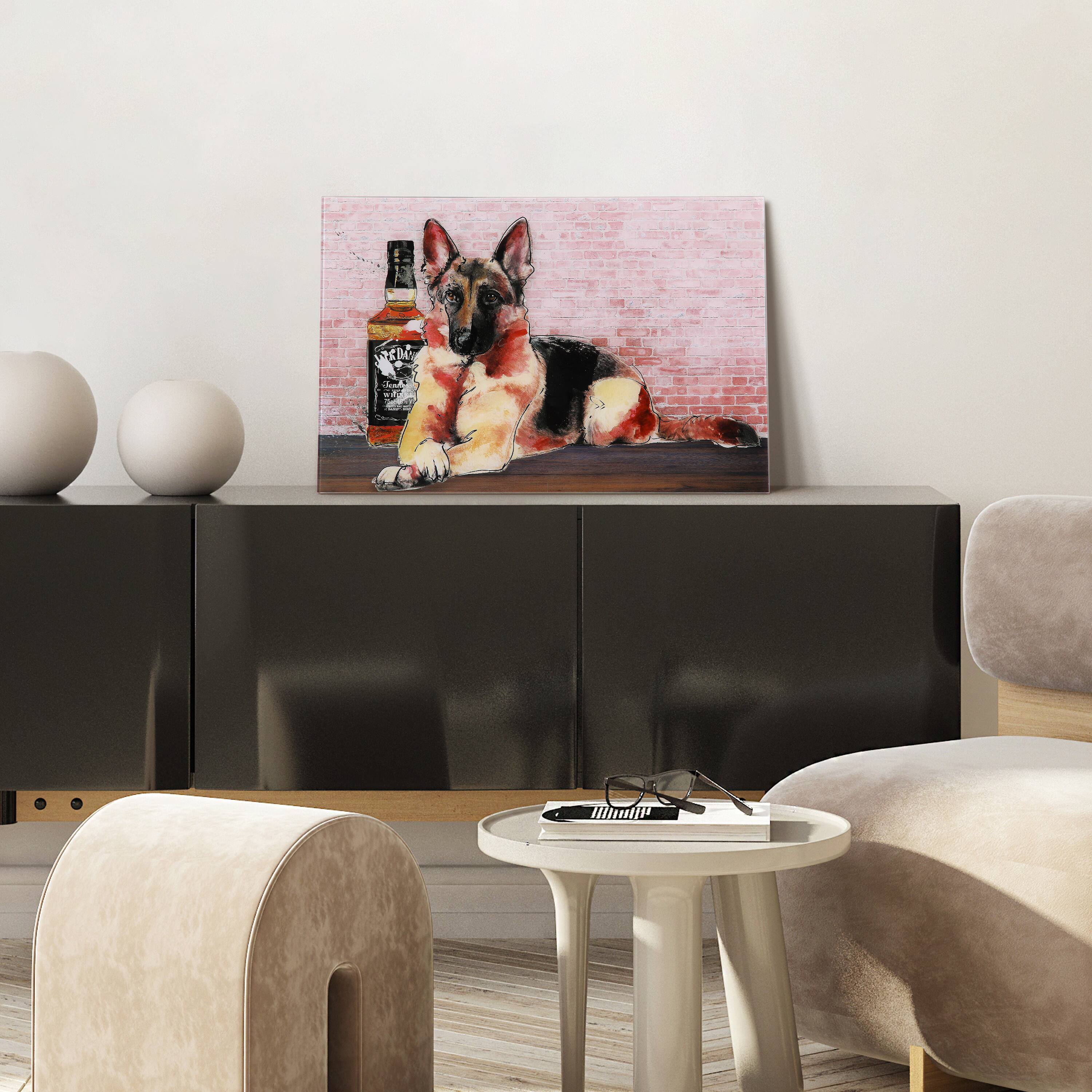 Empire Art Direct 24" x 16" German Jack Frameless Free Floating Printed Tempered Glass Wall Art