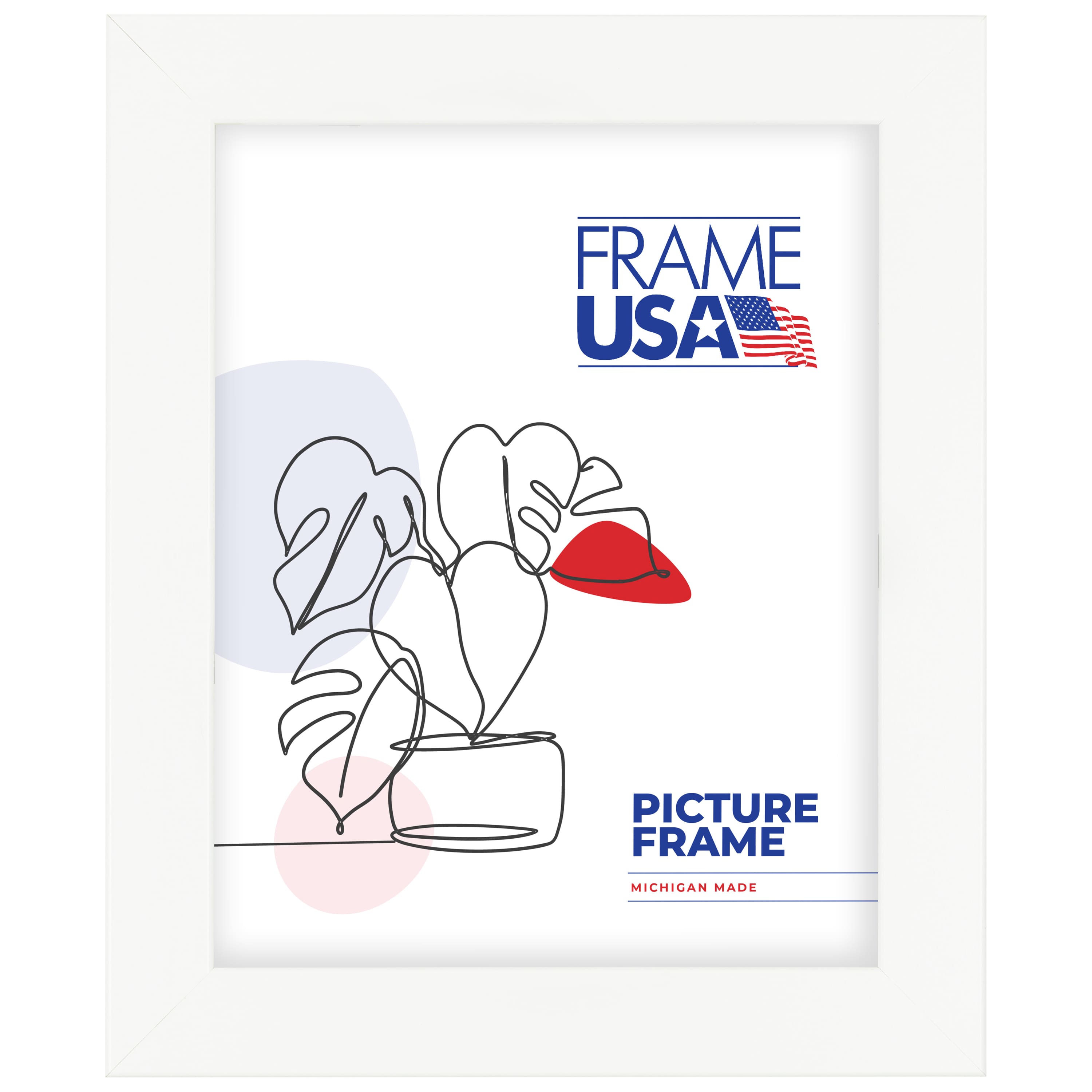 Frame USA Affordable Medium White Single Image Picture Frame