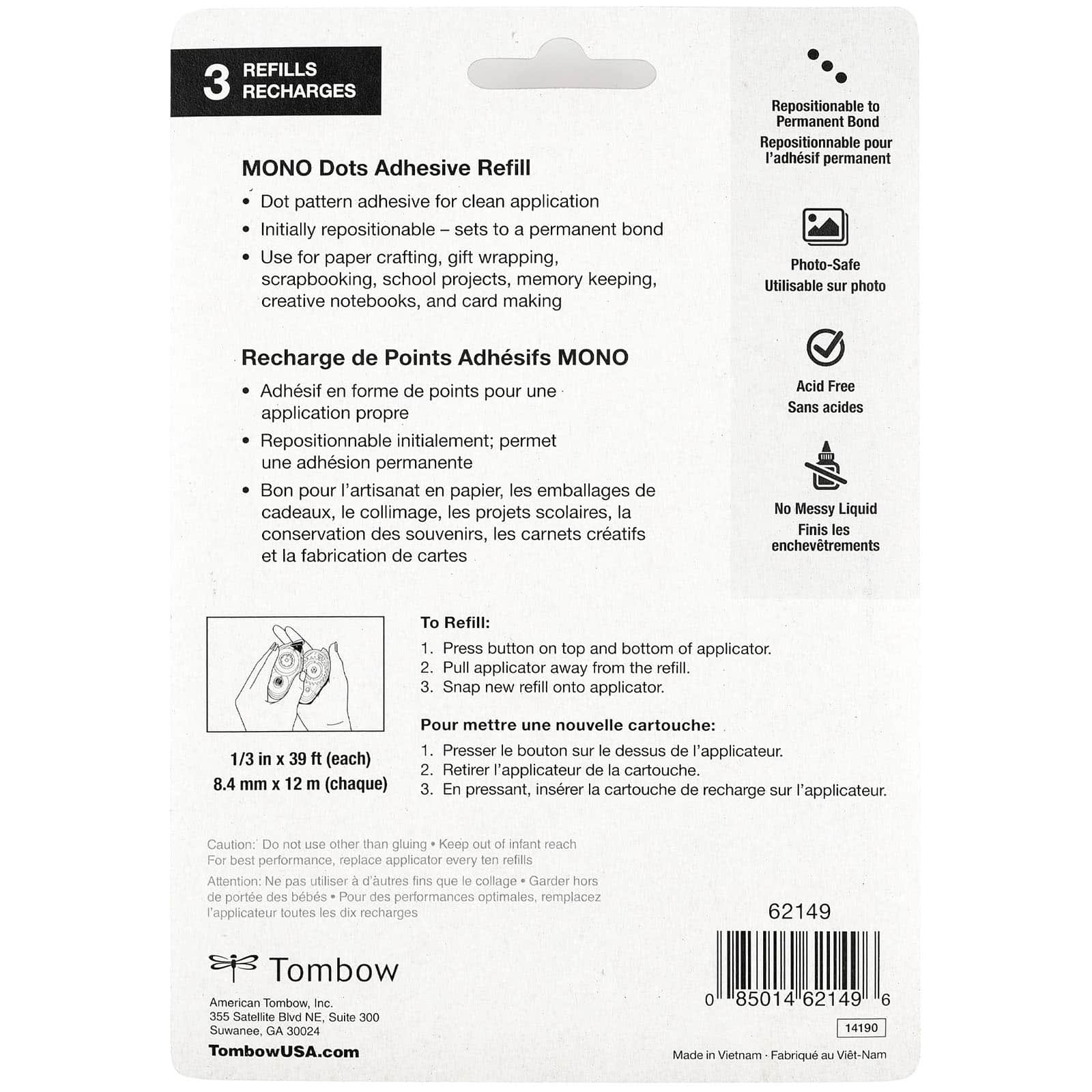 Tombow Mono Dots Refill Value Pack