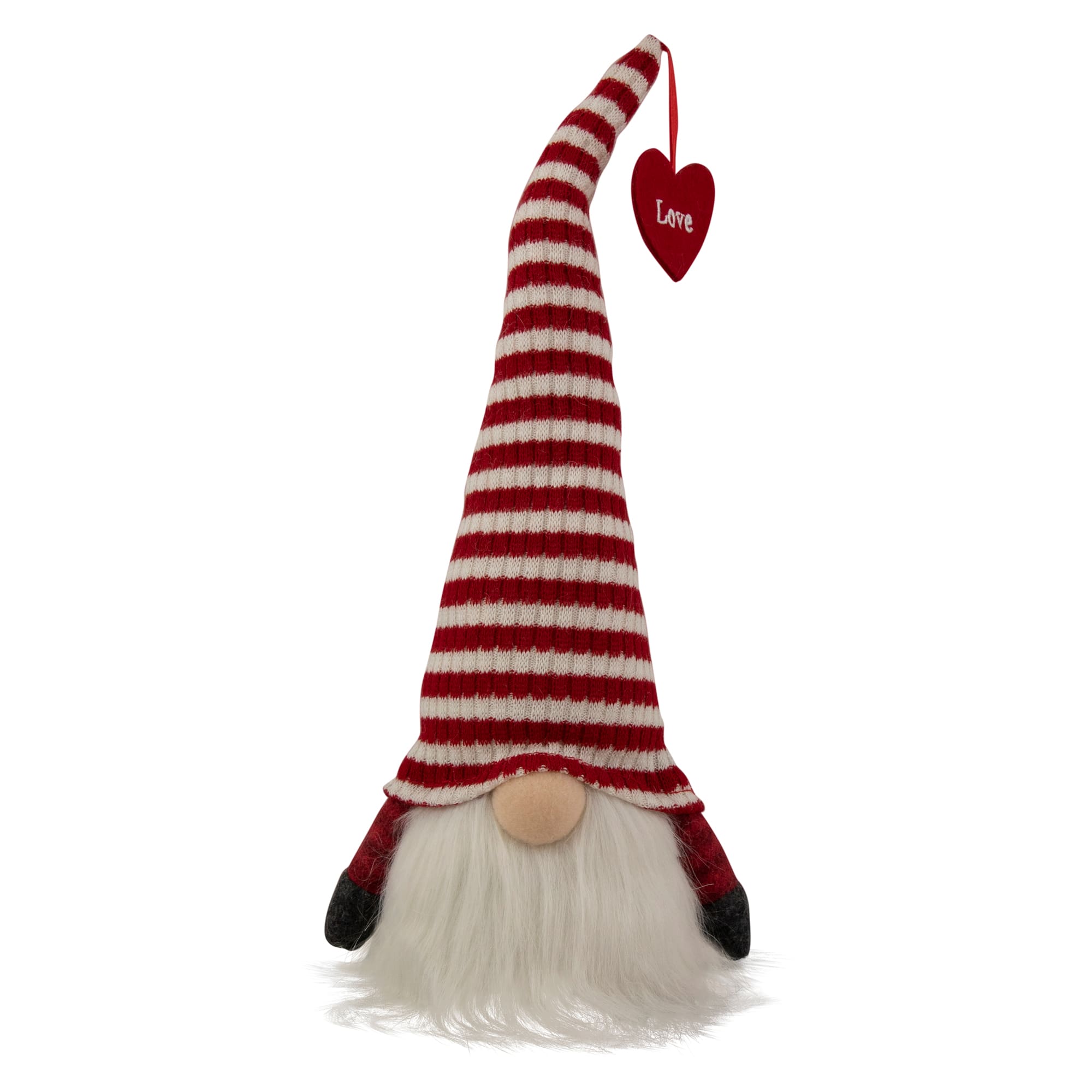 13.5" Lighted Red & White Striped Hat Valentine's Day Gnome By Northlight | 13.5" x 5.5" x 4.5" | Michaels®