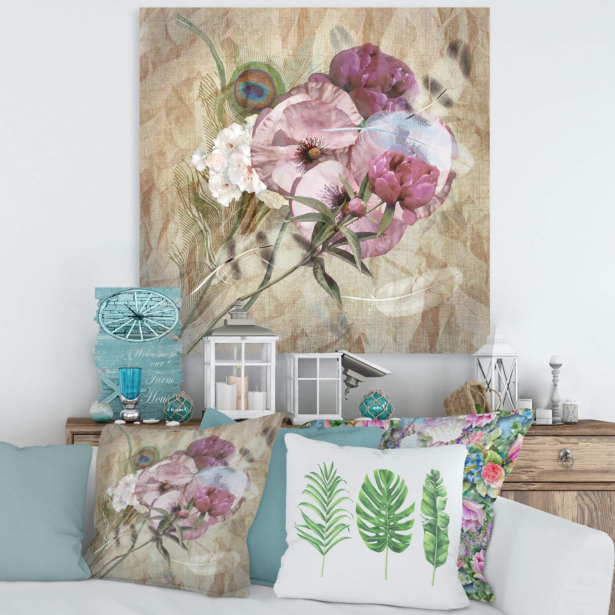 Designart - Iris Bouquet Floral Design