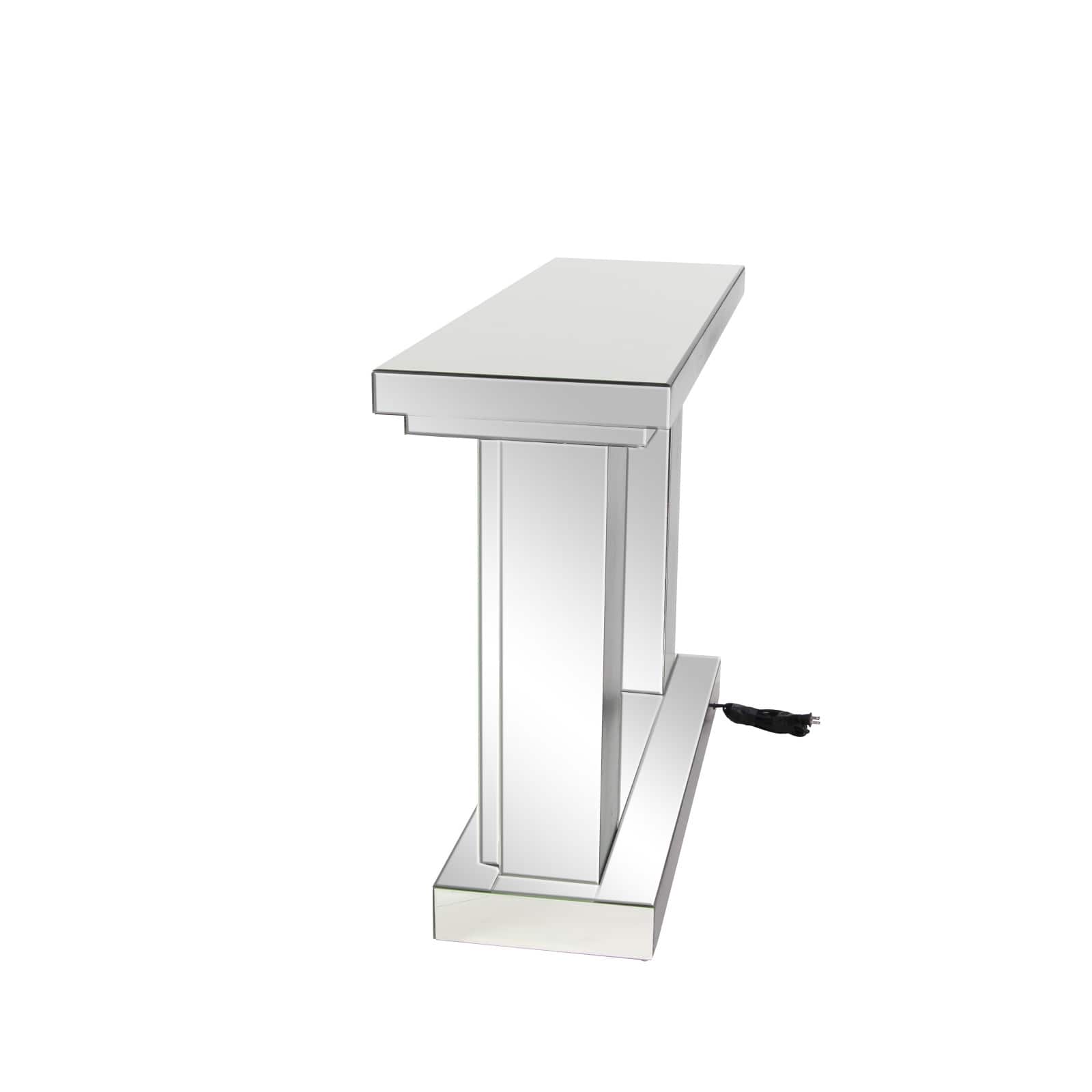 Silver Glam Wood Console Table, 32" x 48"