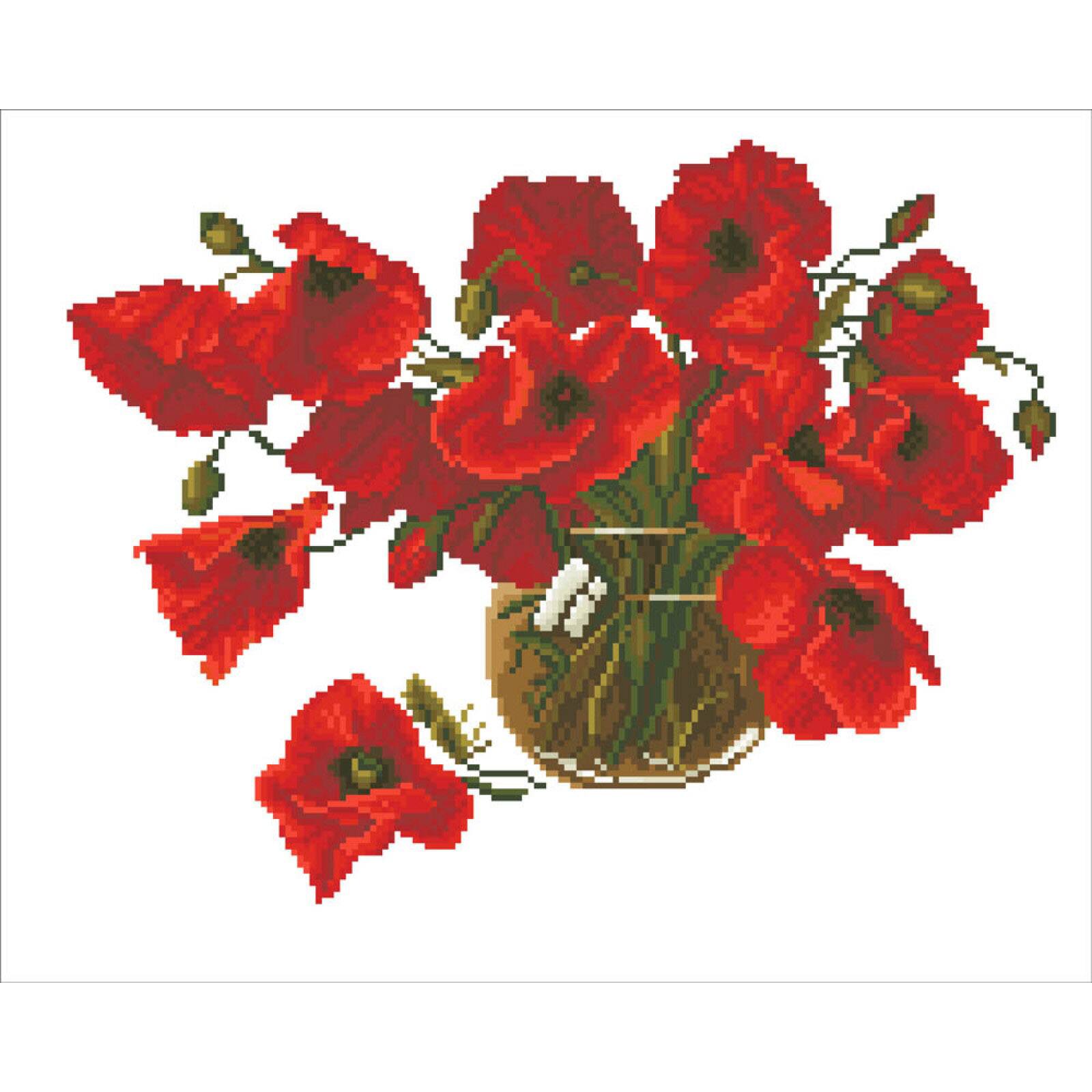 Diamond Dotz® Red Poppies Diamond Painting Kit