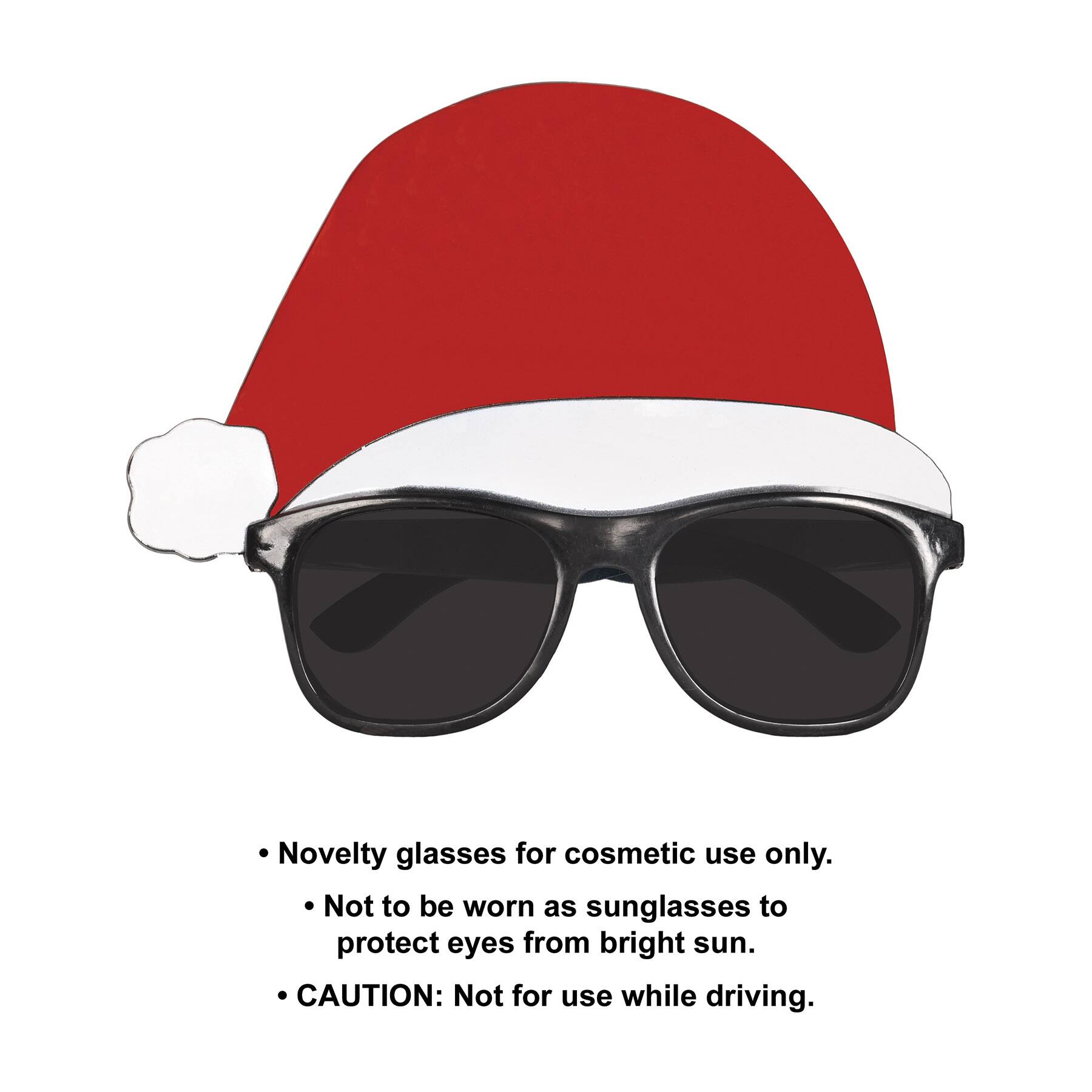 Beistle Santa Hat Novelty Glasses, 2ct.