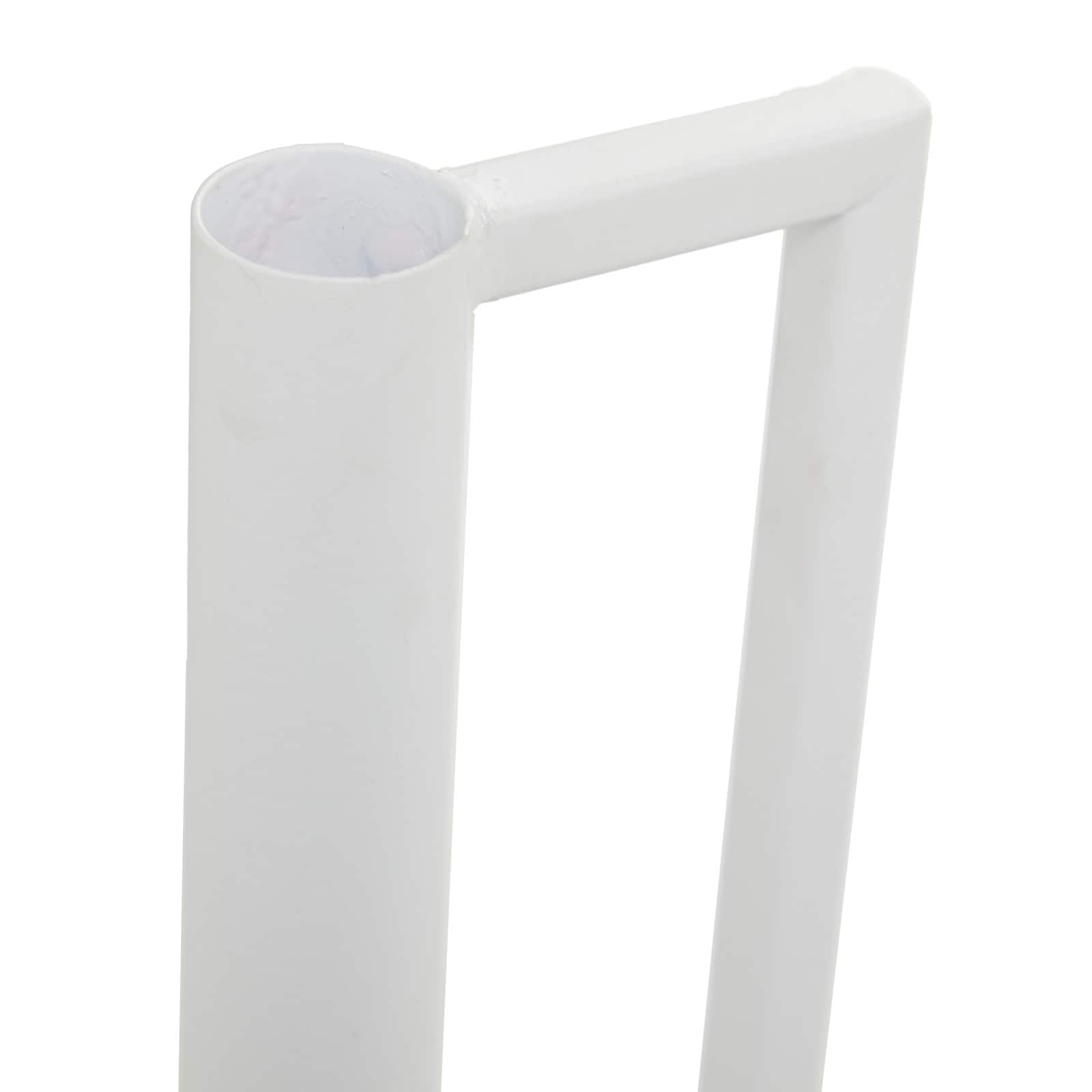 CosmoLiving by Cosmopolitan White Metal Vase with Handles Set of 2 22", 16"