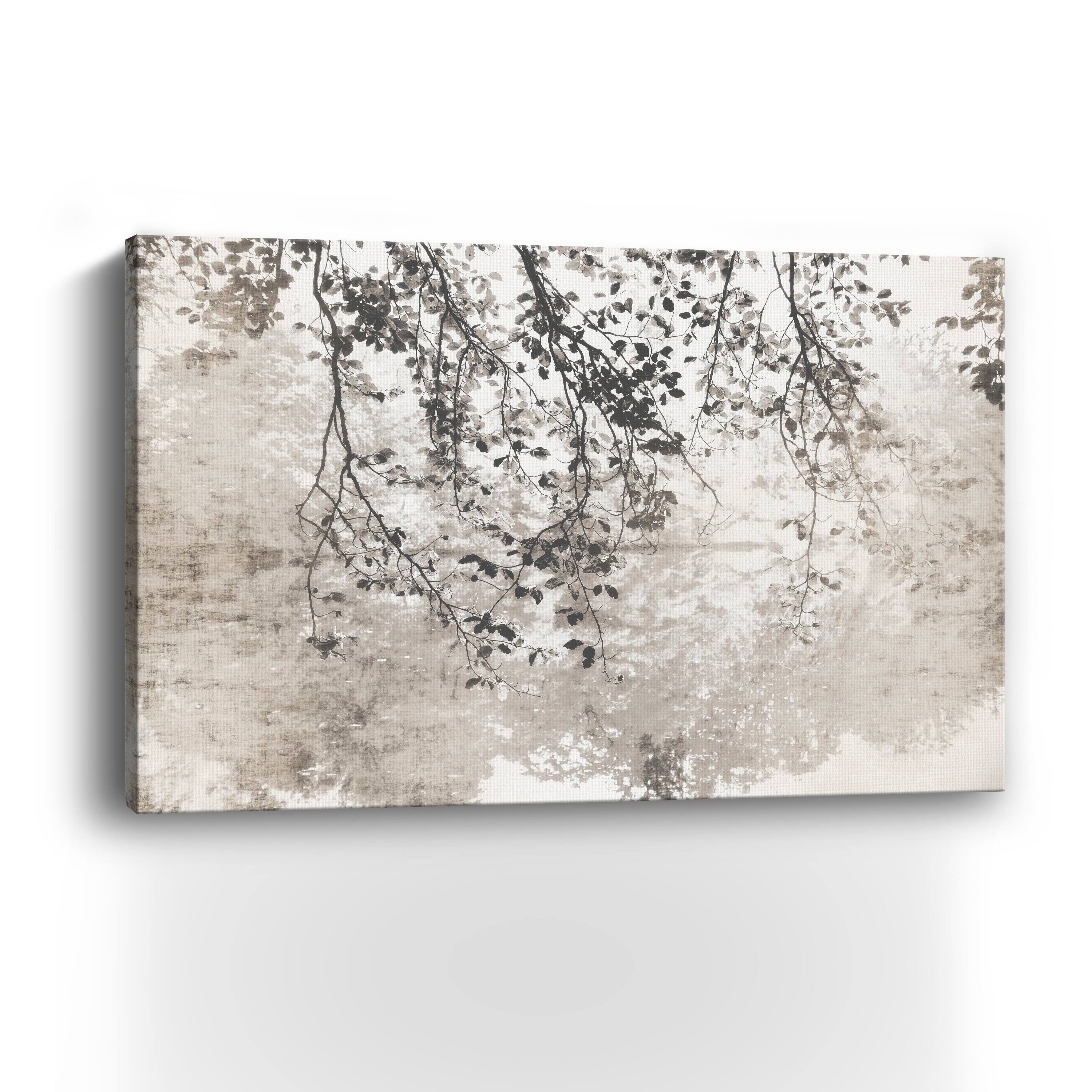 Taupe Soft Reflection Canvas Giclee