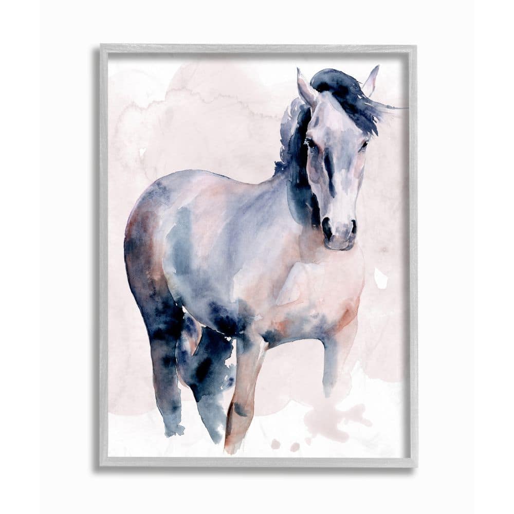 Stupell Industries Horse Figure Watercolor Wall Art