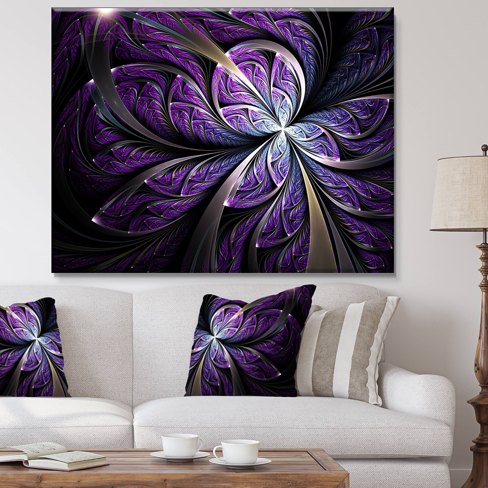 Designart - Glittering Fractal Flower