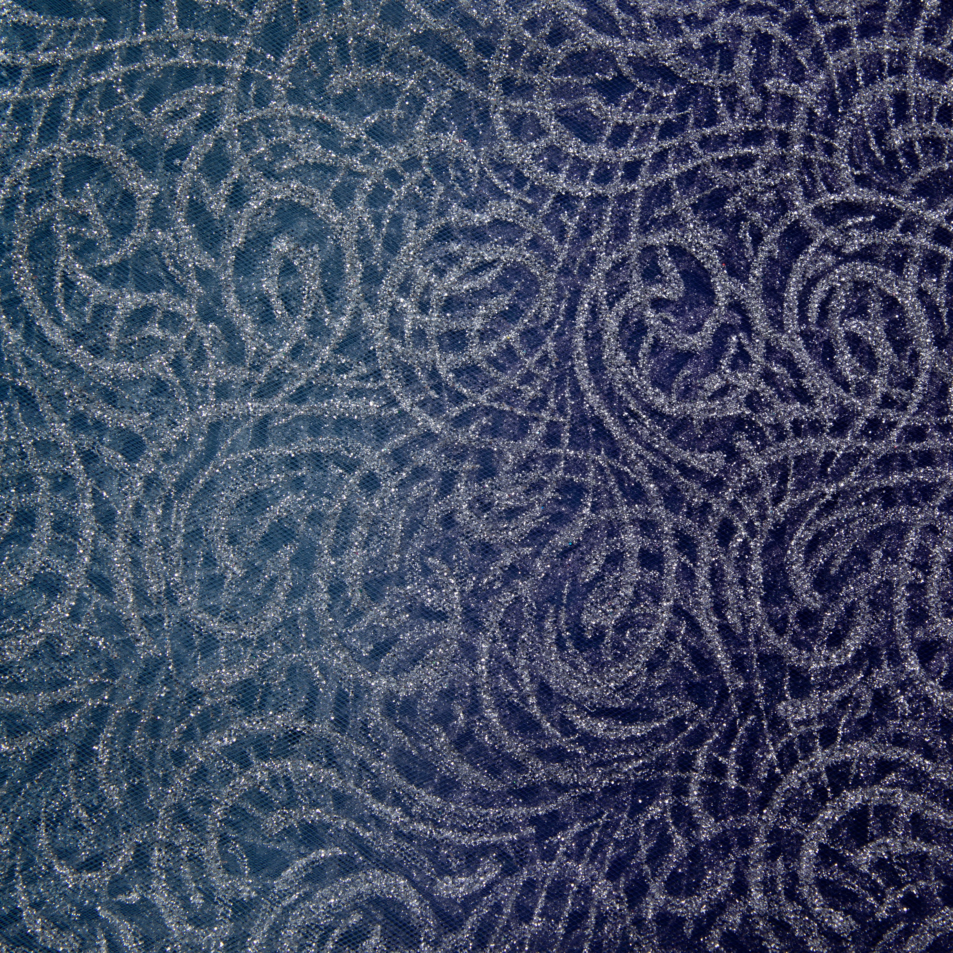 Wyla Purple & Silver Deco Mesh
