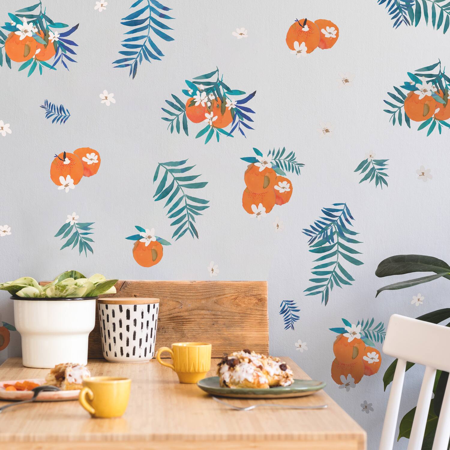 RoomMates Orange Blossom Peel & Stick Wall Decal Set