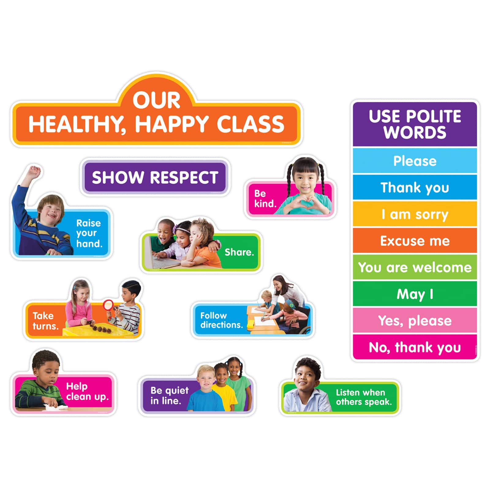 Scholastic® Our Healthy Happy Class Bulletin Board Set