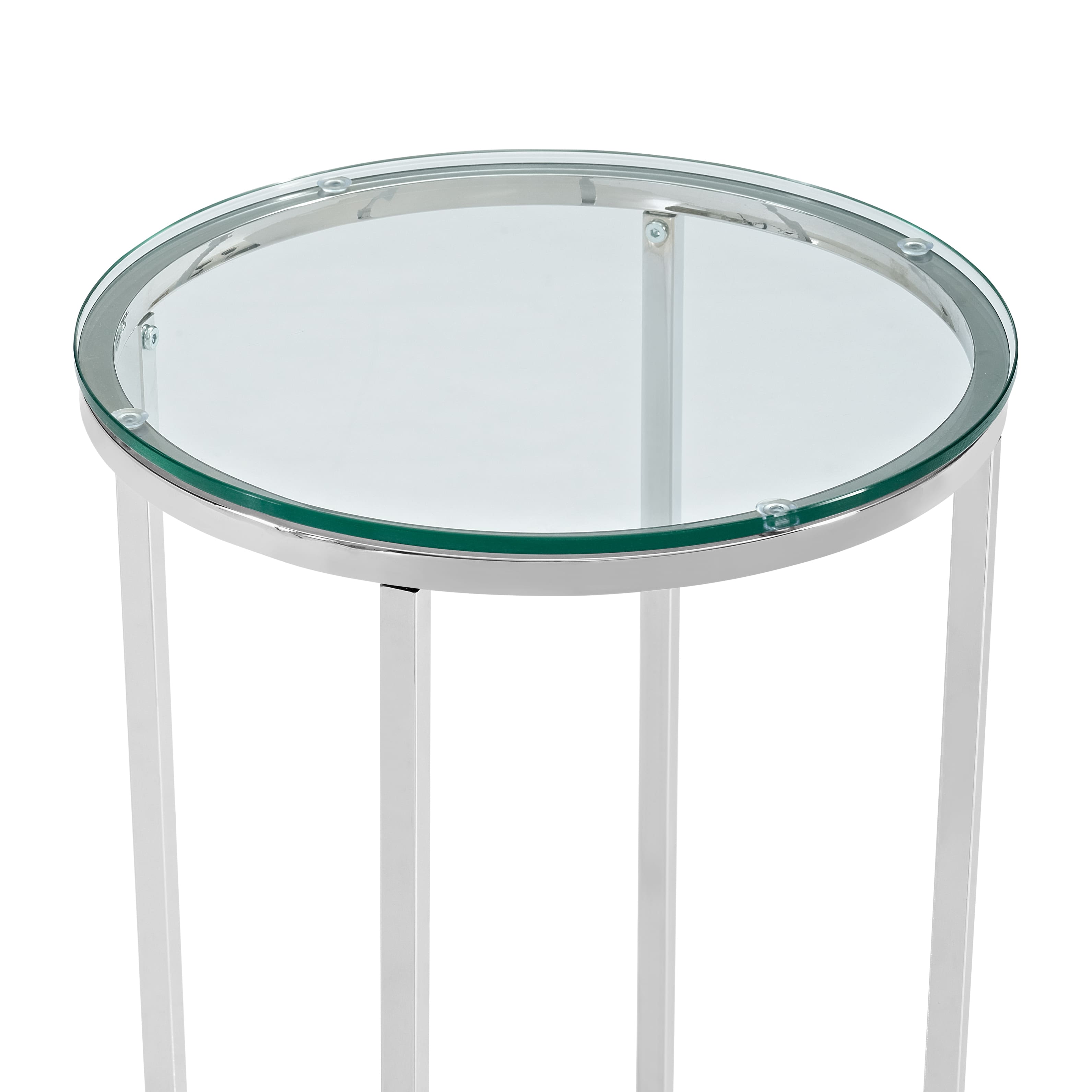 Walker Edison 16" Glam Round Side Table