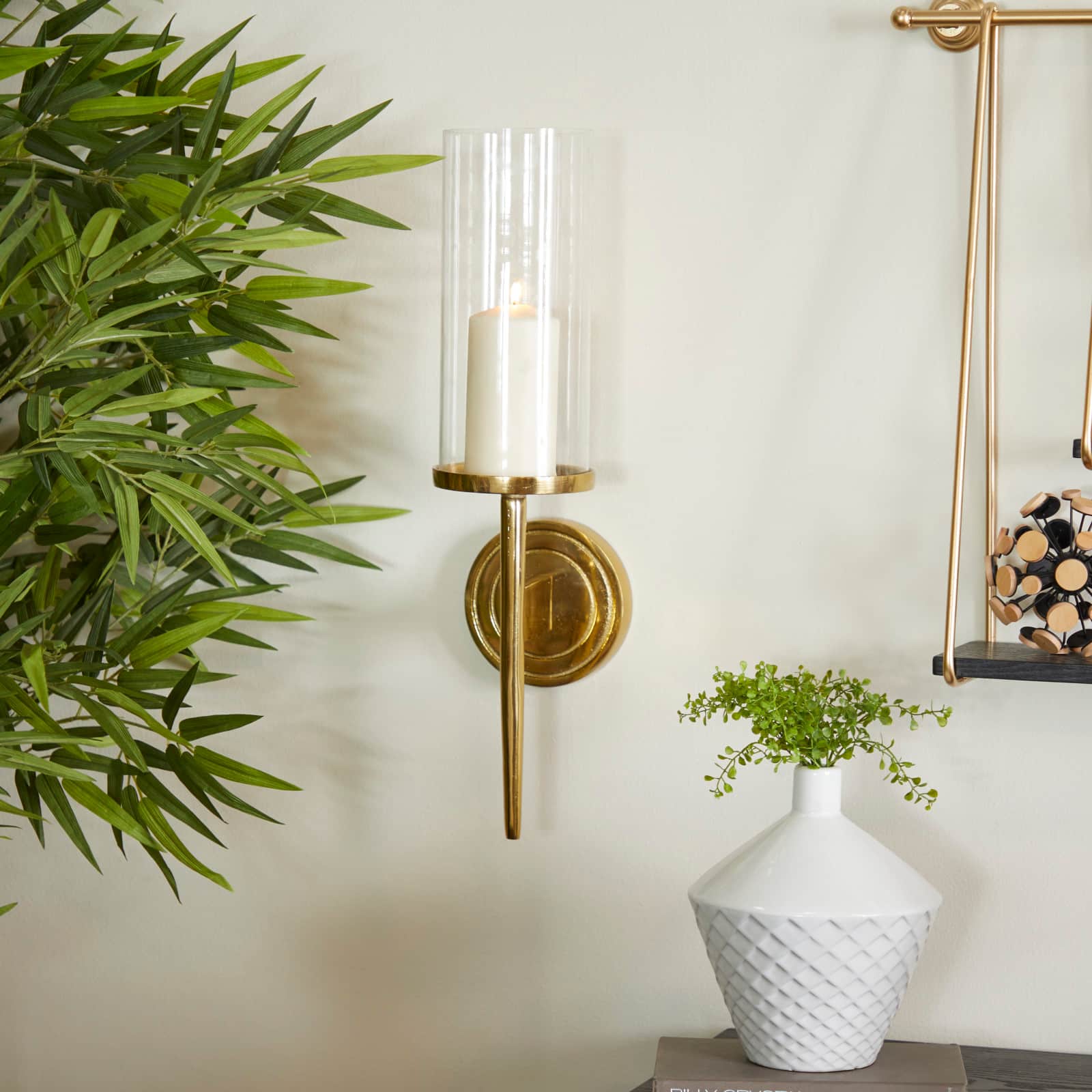 Gold Aluminum Modern Wall Sconce