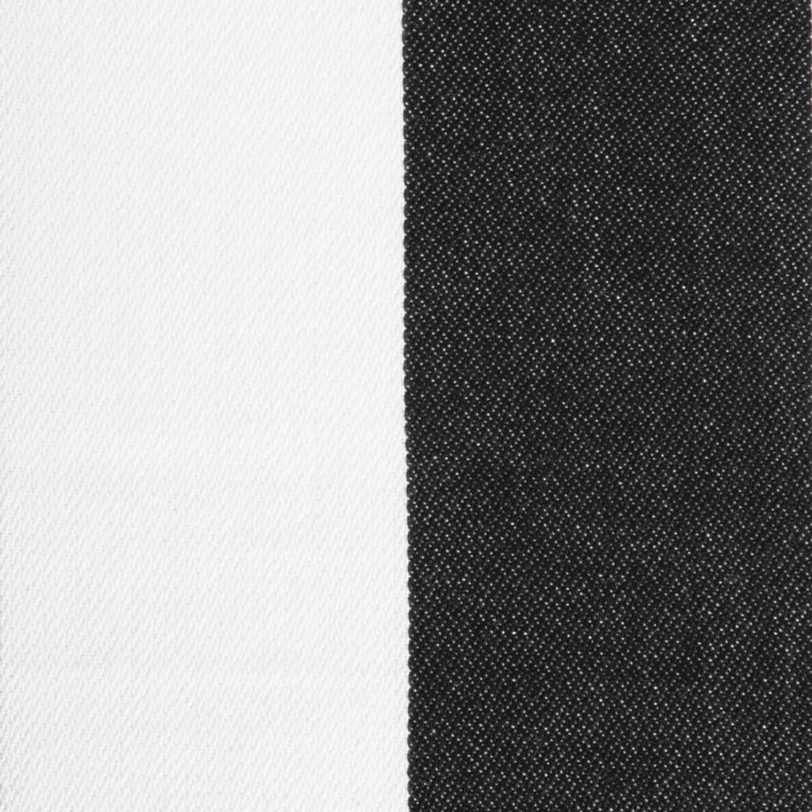 Black/White Dobby Stripe Table Runner 18" x 72"