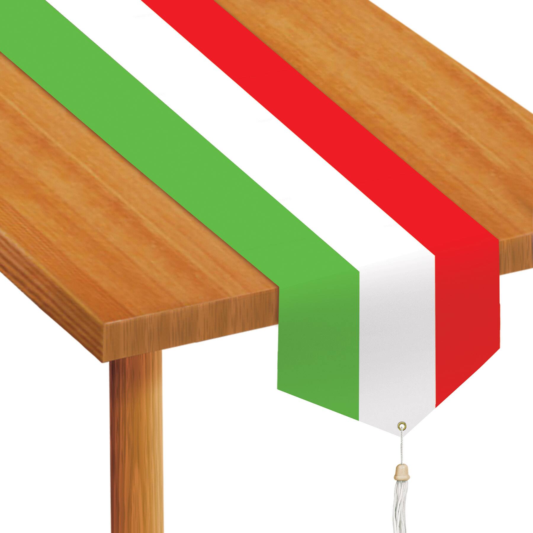 Beistle 6ft. Printed Red, White & Green Paper Table Runners, 2ct.