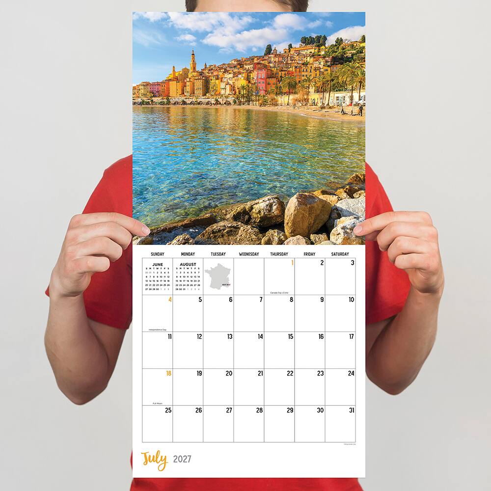 2027 France Wall Calendar