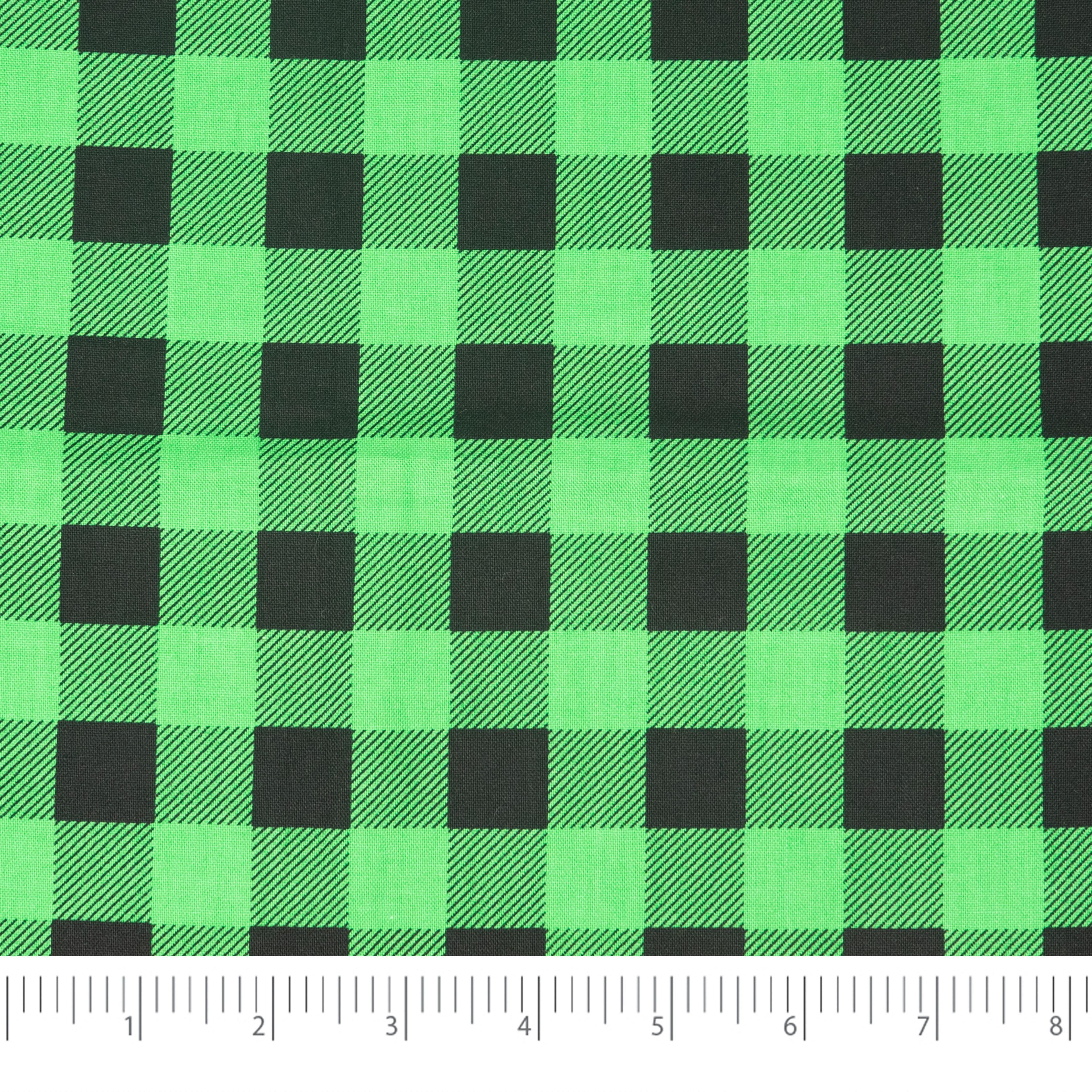 SINGER® & Black Buffalo Check Cotton Fabric