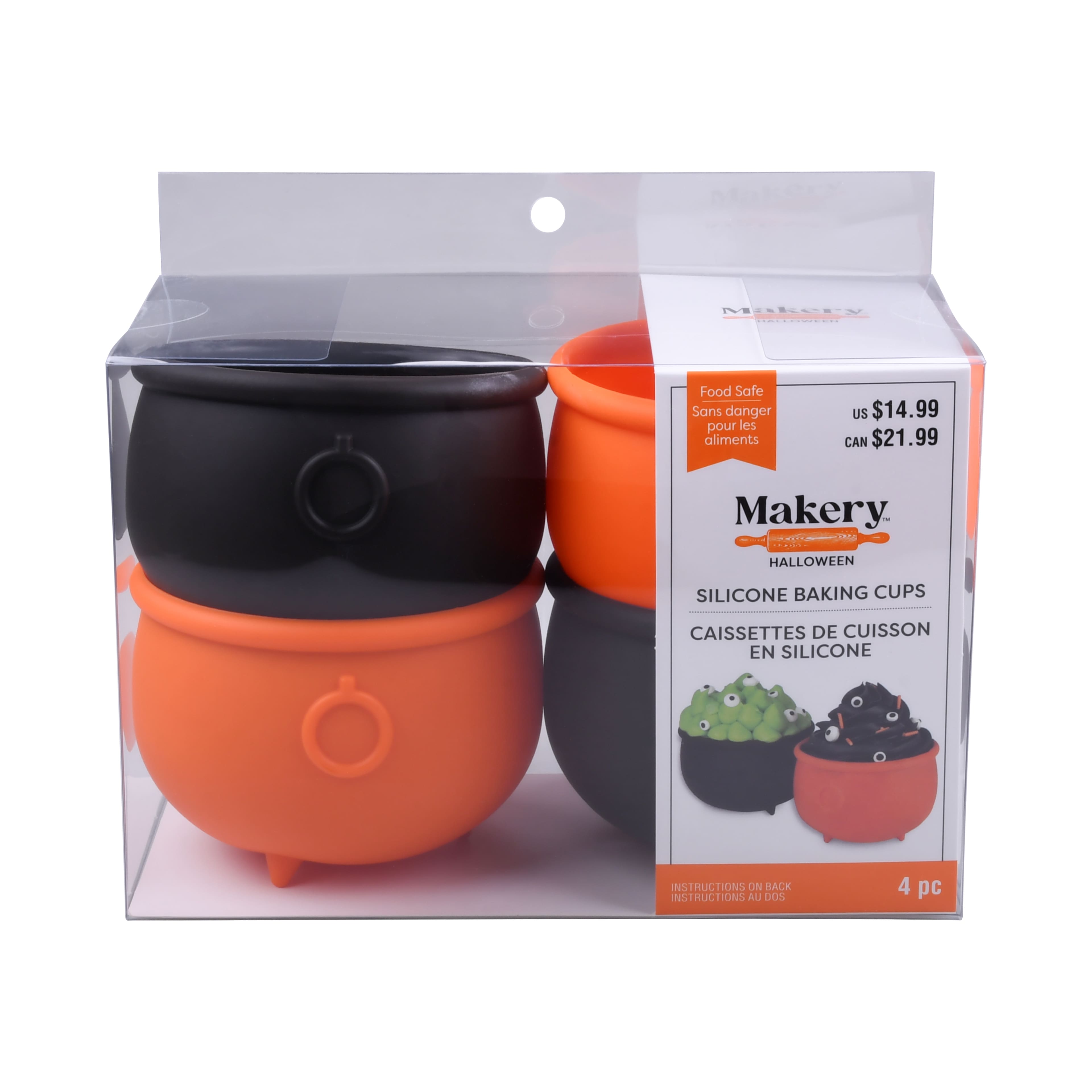 Halloween Cauldron Silicone Baking Cups, 4ct. by Makery™