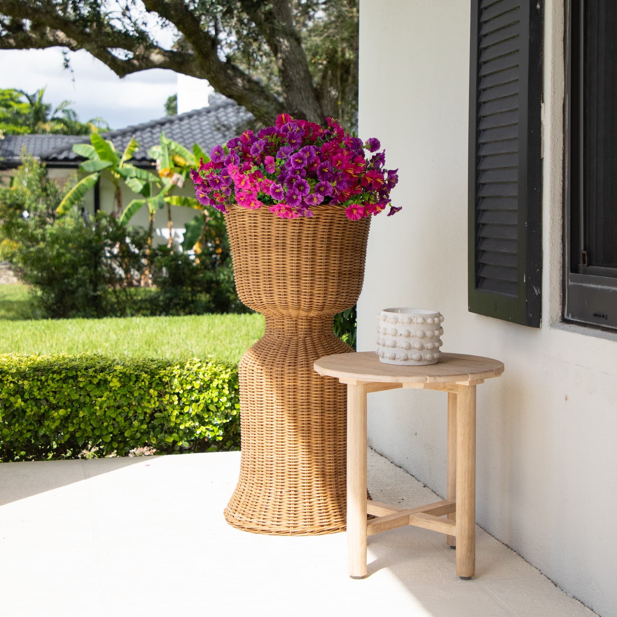 14" UV Resistant Artificial Morning Glory Bushes, 12ct.