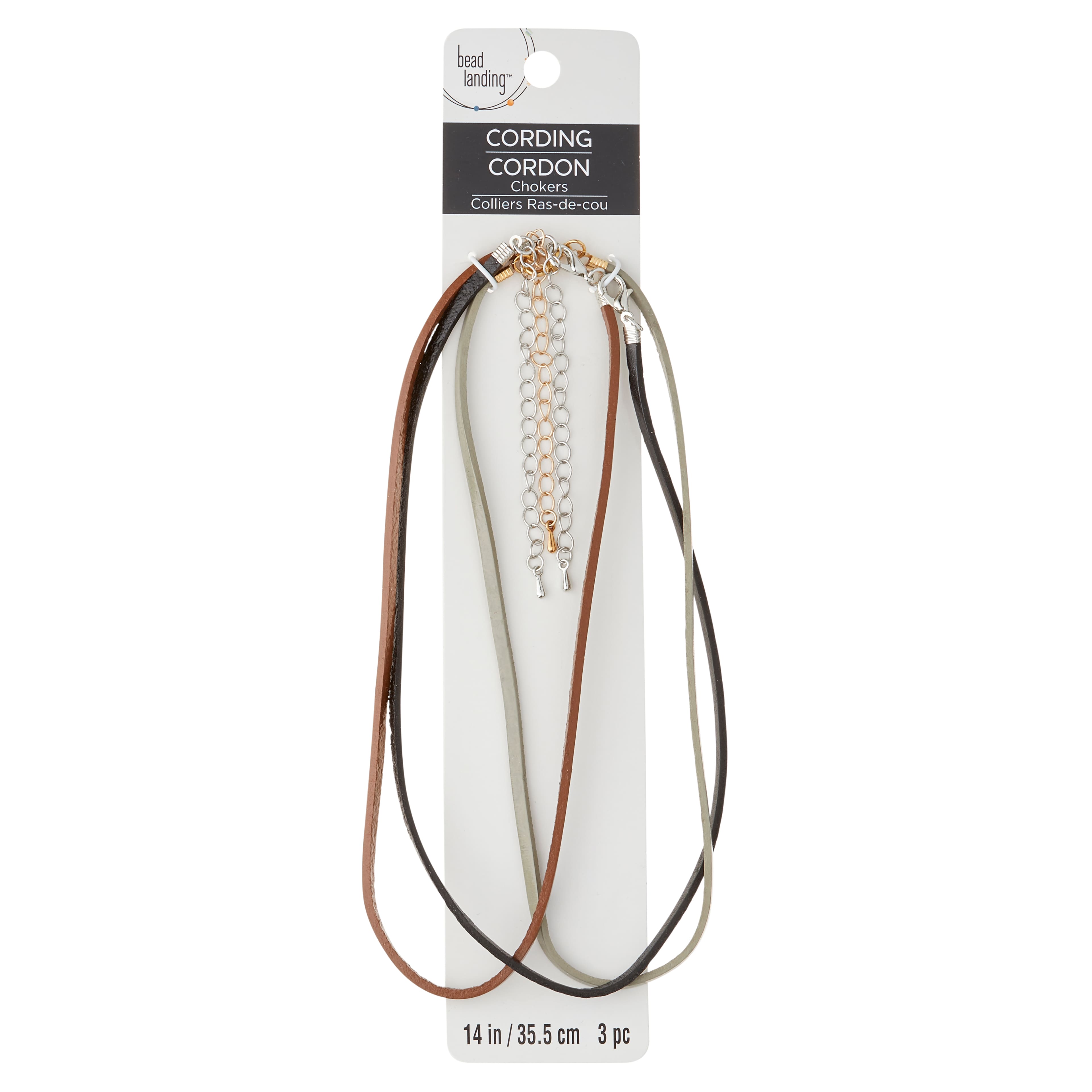 8 Packs: 3 ct. (24 total) Leather Choker Necklaces by Bead Landing™