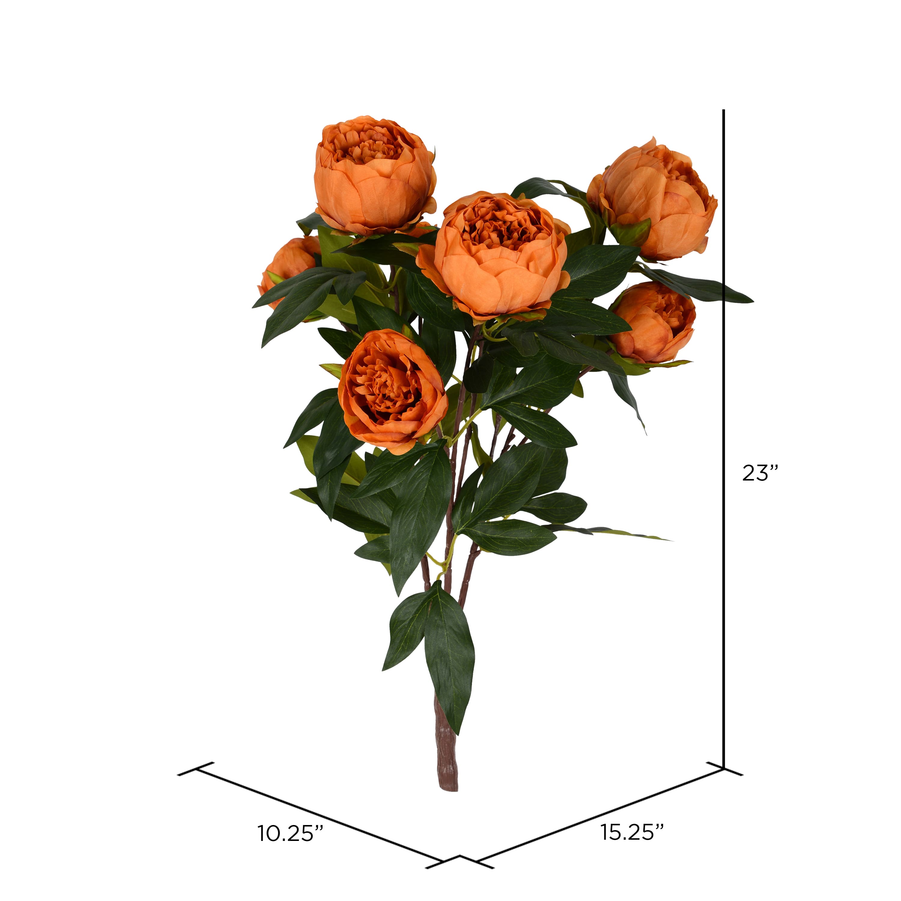 Artificial Coffee Peony Spray