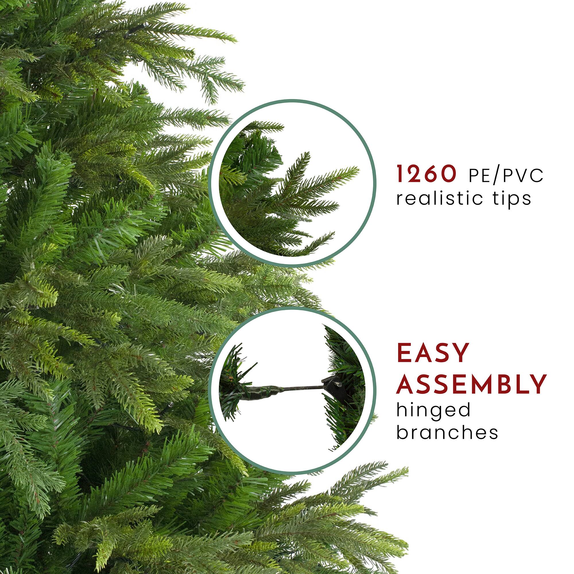 6.5ft. Unlit Green Roosevelt Fir Artificial Christmas Tree