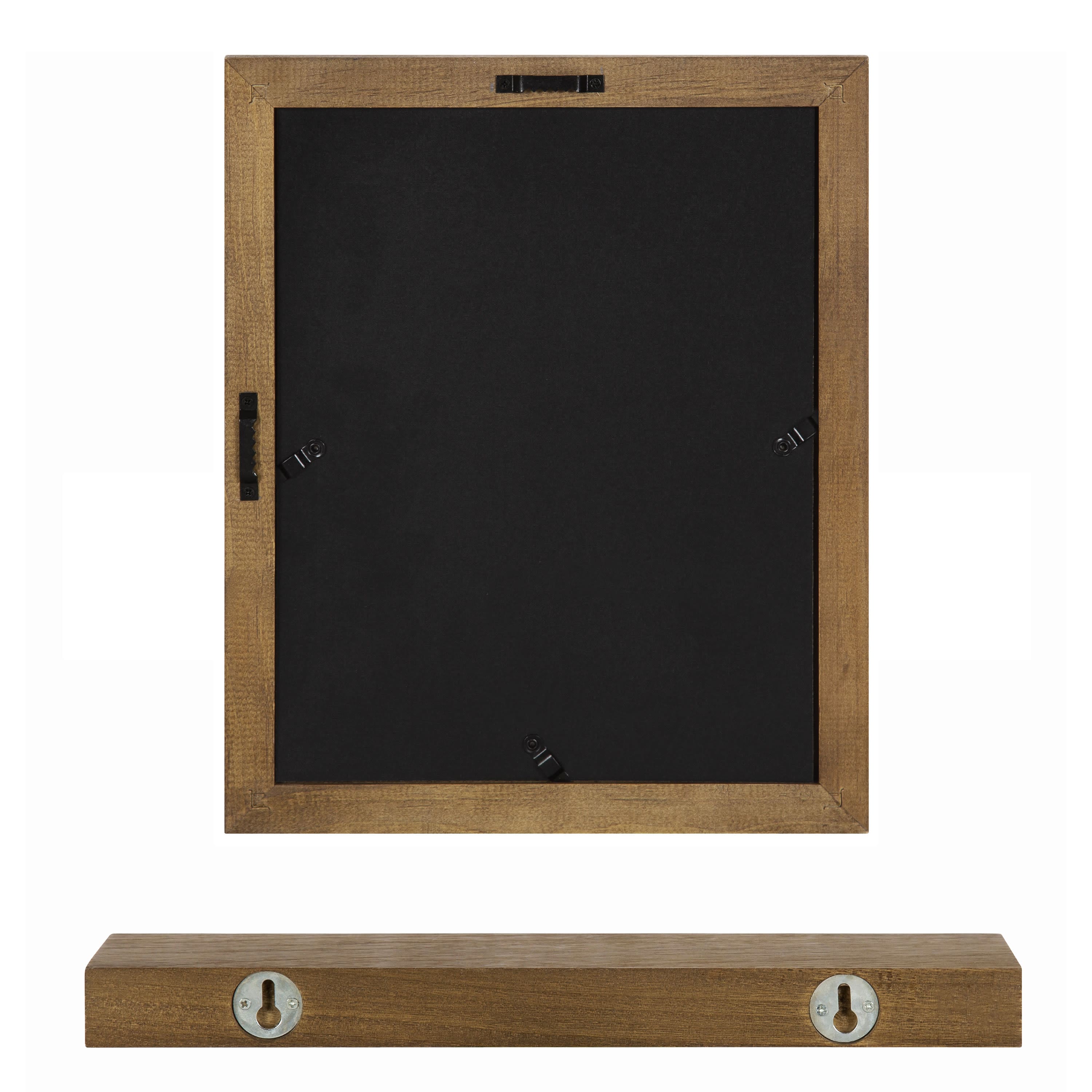 Kate and Laurel Bordeaux Gallery Wall Frame & Shelf Set